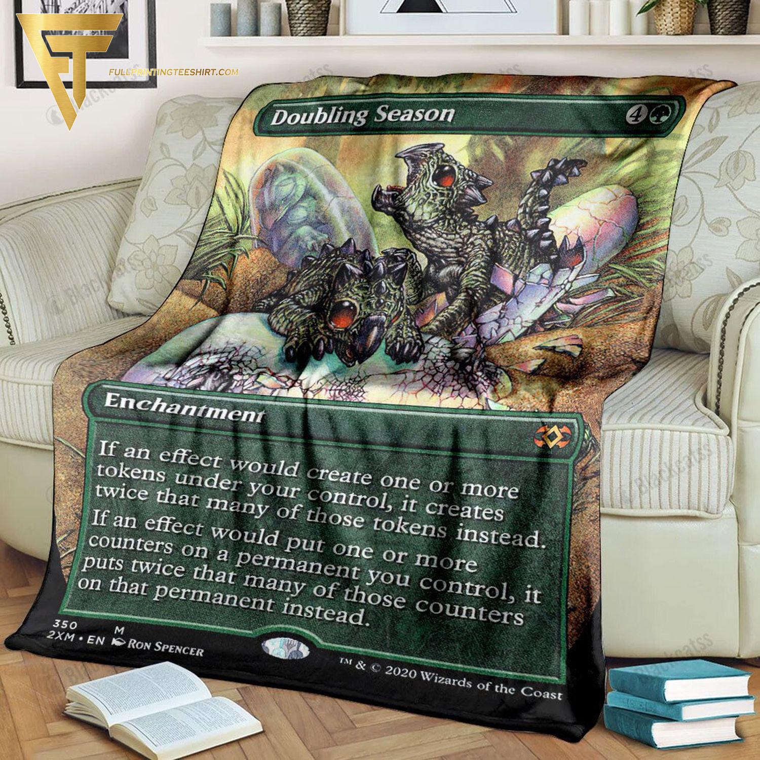 Game Magic The Gathering Doubling Season All Over Print Blanket