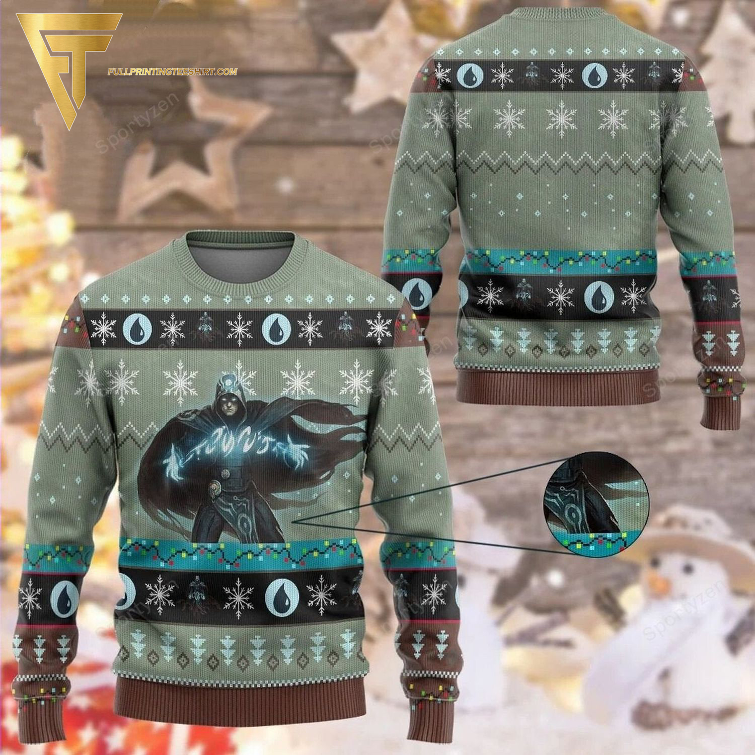 Game Magic The Gathering Jace The Mind Sculptor Double Masters Ugly Christmas Sweater
