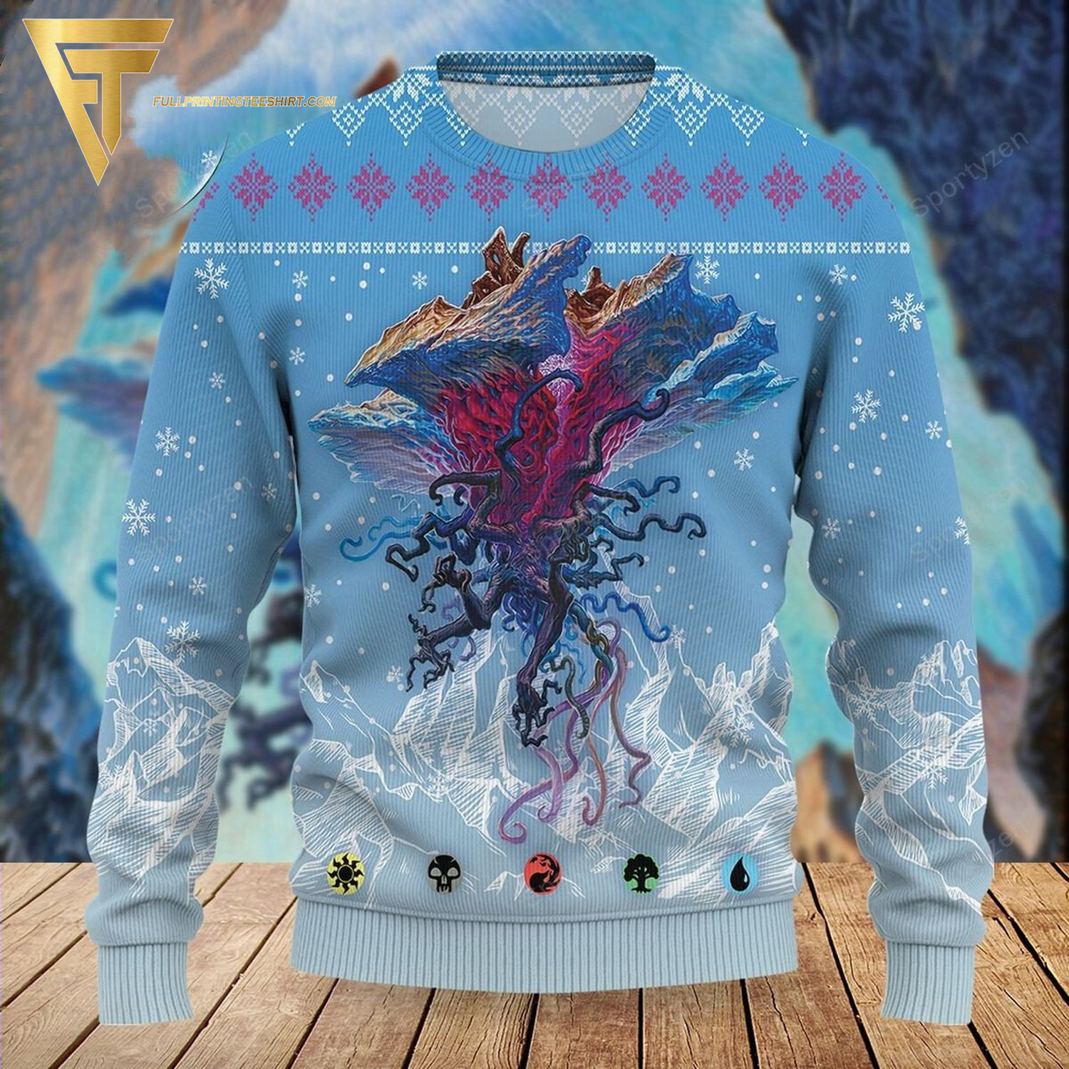 Game Magic The Gathering Emrakul The Aeons Torn Full Print Ugly Christmas Sweater