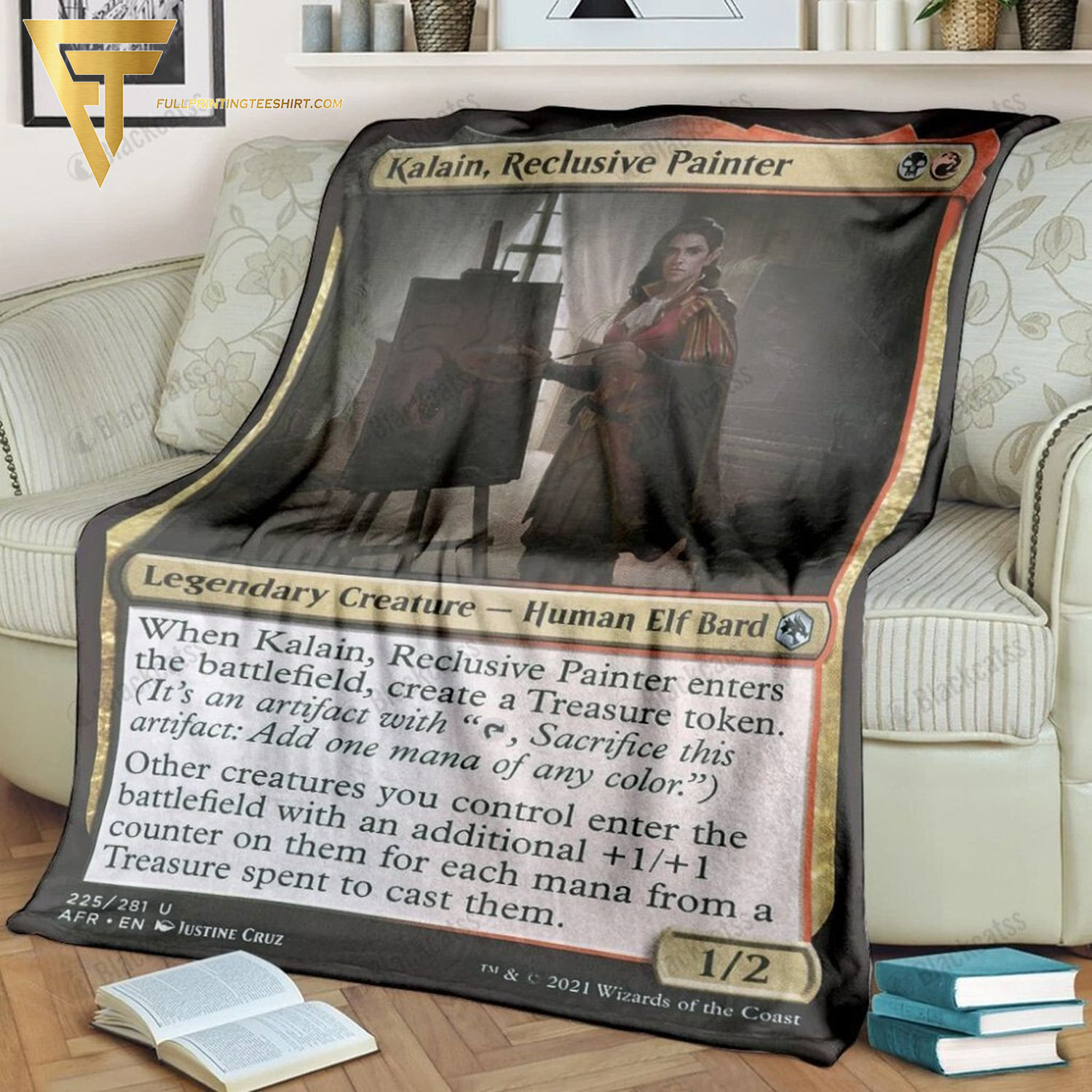 Game Magic The Gathering Kalain Reclusive Painter All Over Print Blanket