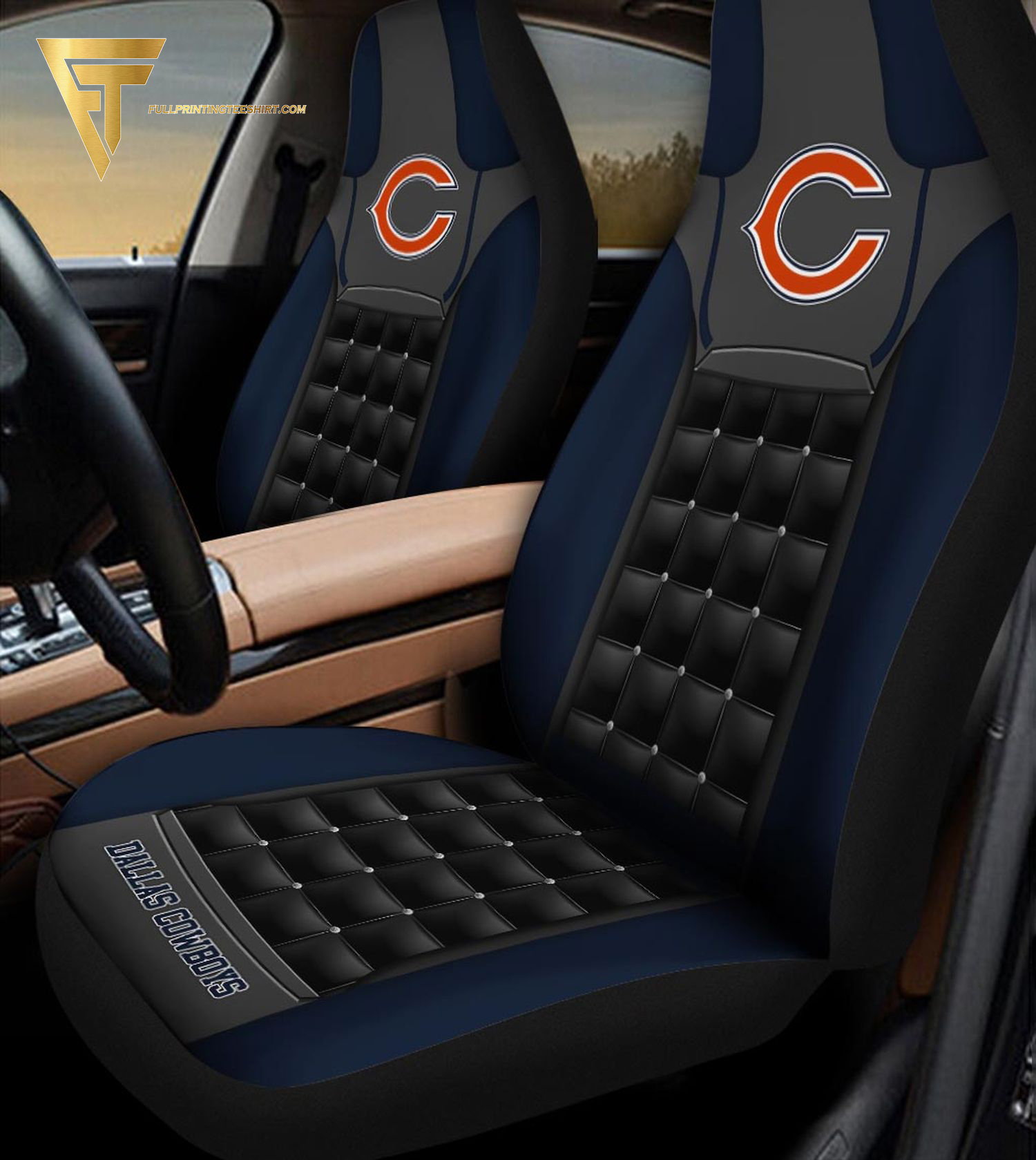 Chicago Bears Football Team Car Seat