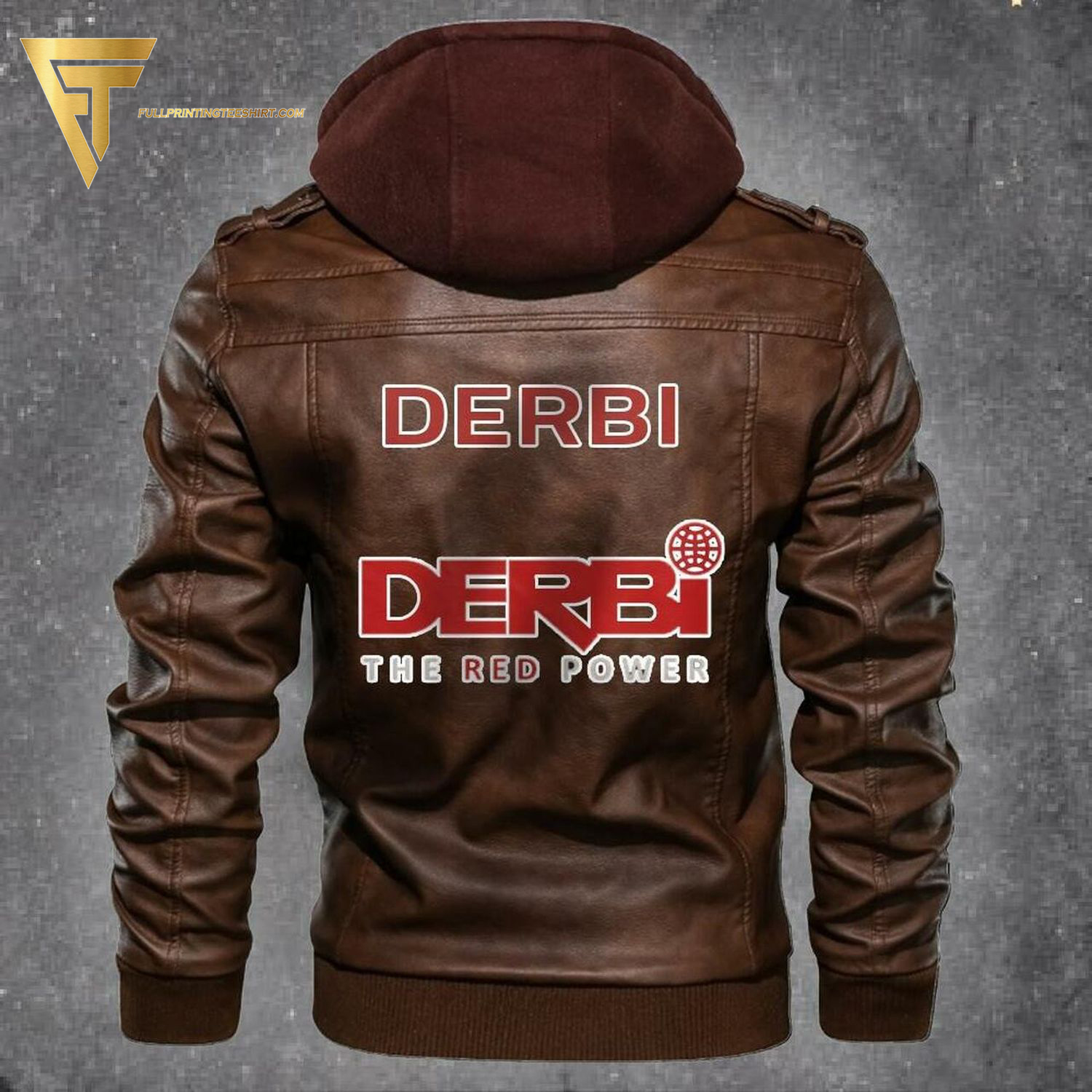 Derbi Motorcycles The Red Power Leather Jacket