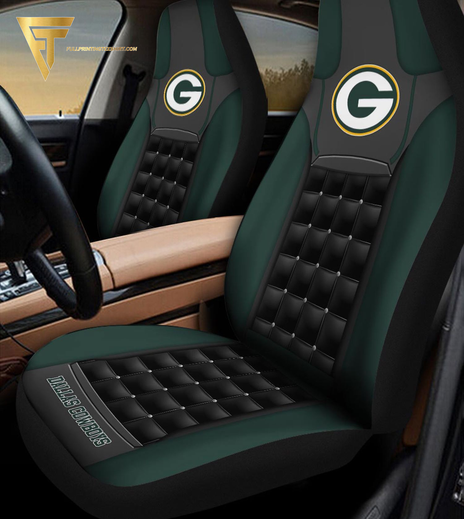 Green Bay Packers Football Team Car Seat