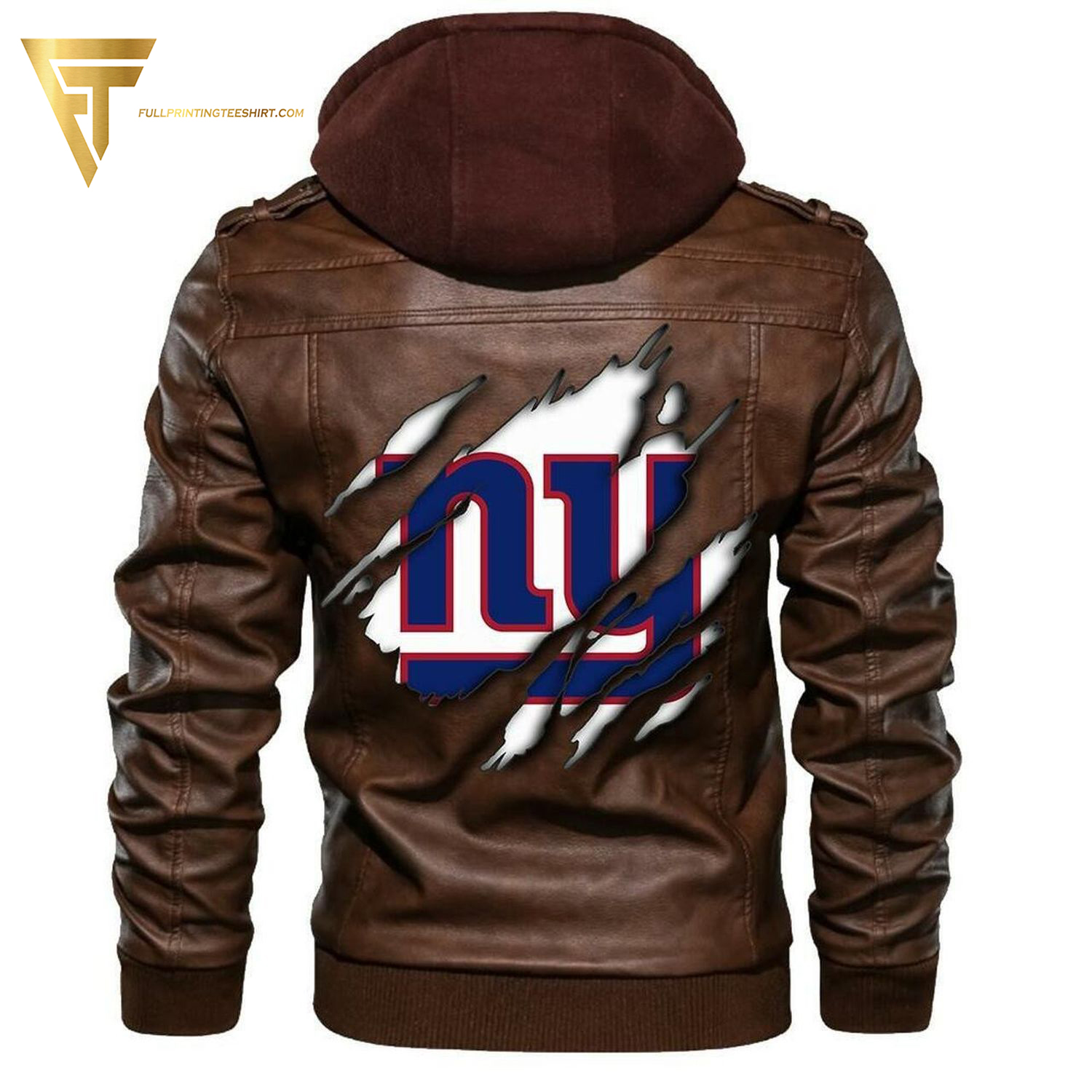 NFL New York Giants Football Team Leather Jacket