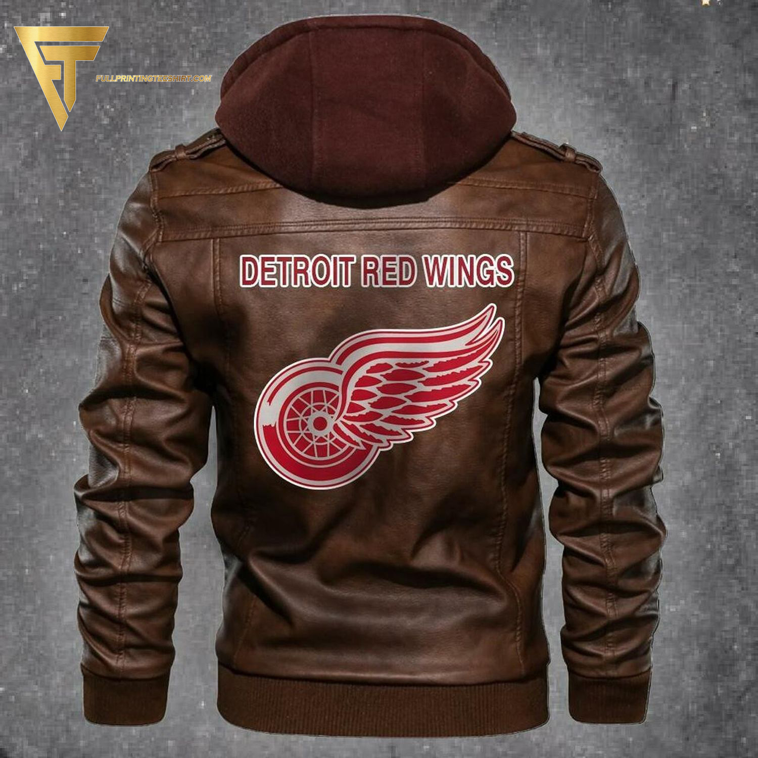 National Hockey League Detroit Red Wings Leather Jacket