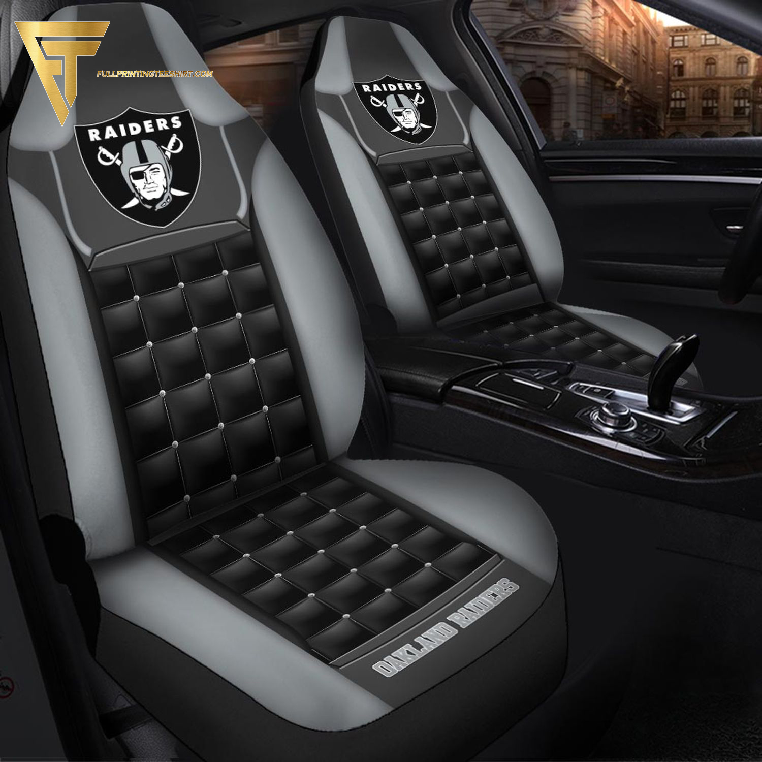 Oakland Raiders Football Team Car Seat