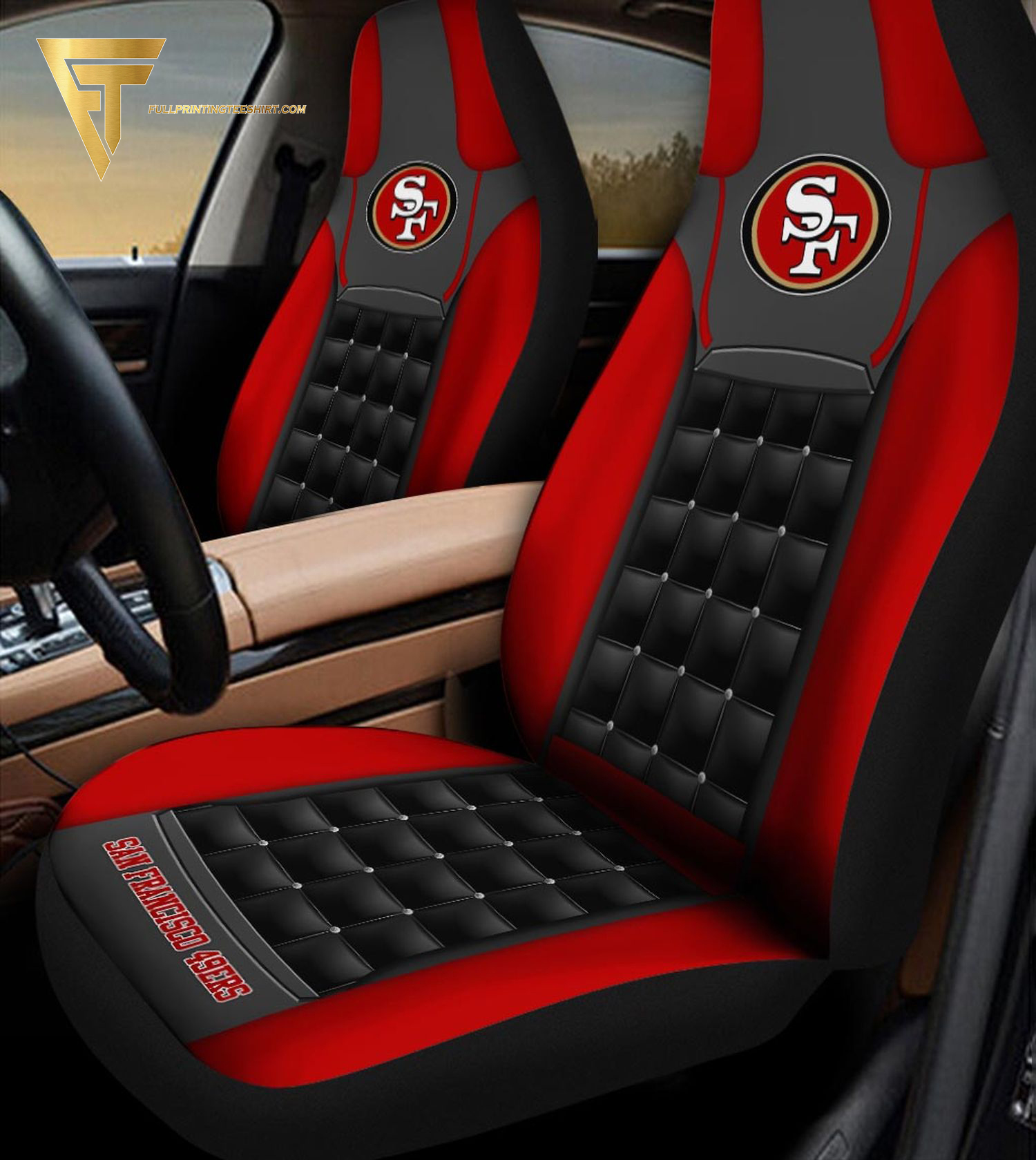 San Francisco 49ers Football Team Car Seat