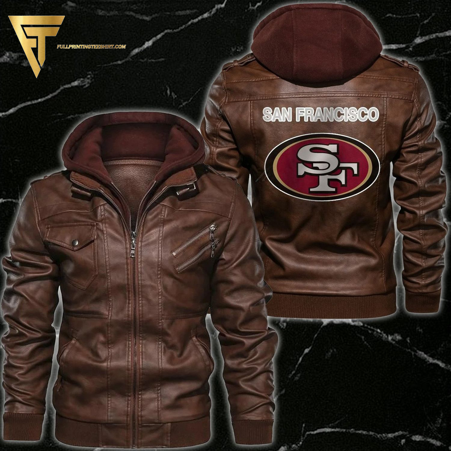 San Francisco 49ers Football Team Leather Jacket