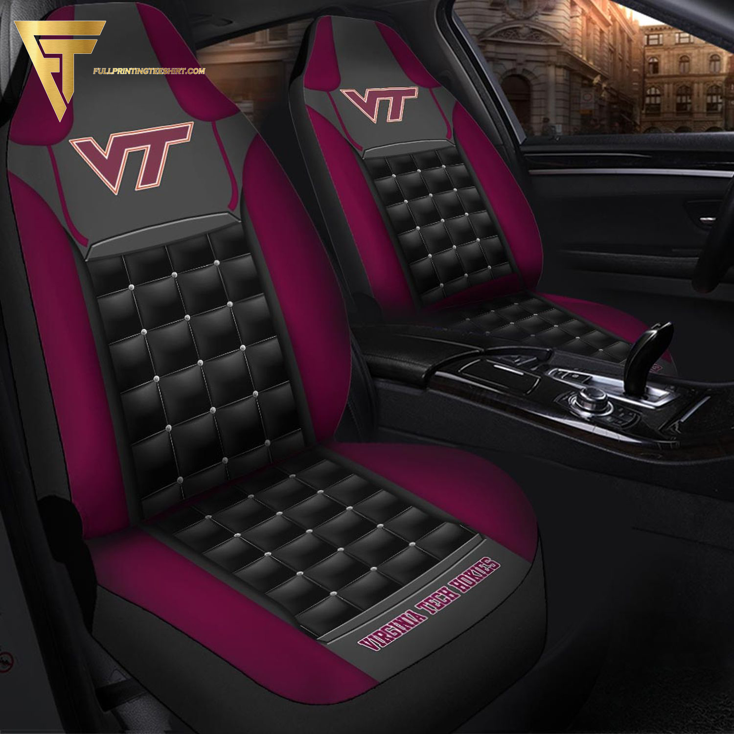Virginia Tech Hokies Sport Team Car Seat