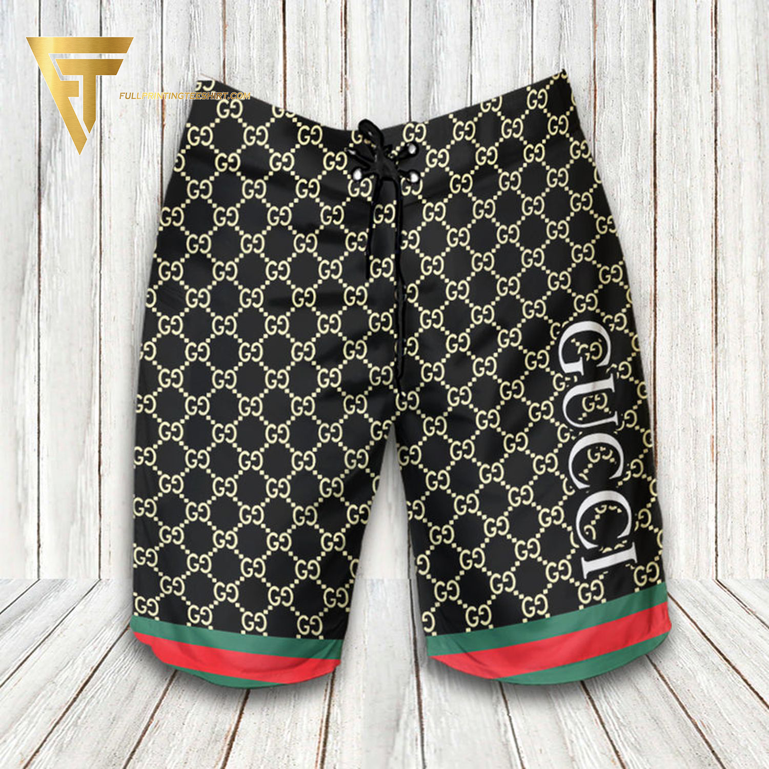 Top-selling item] Gucci Monogram Classic Hawaiian Shirt Beach Shorts And  Flip Flops