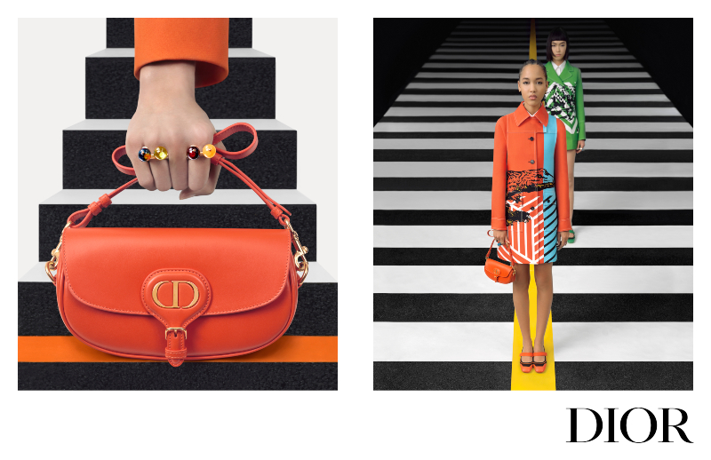 Bright colors complete the elegant beauty of the dior woman