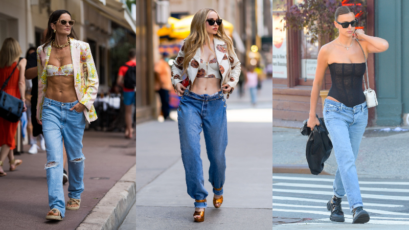 Catch the low-waist pants trend from the 2000s with the mix-and-match hack formula from luxury fashion houses