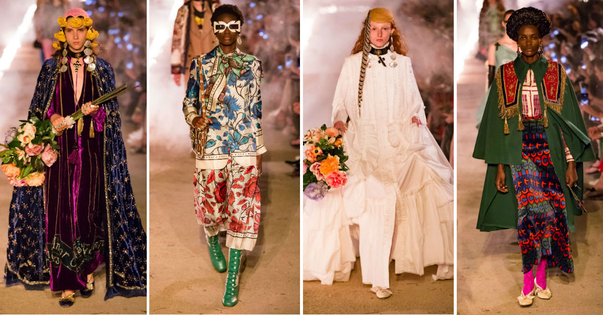 Latest photos of gucci cruise 2019 collection