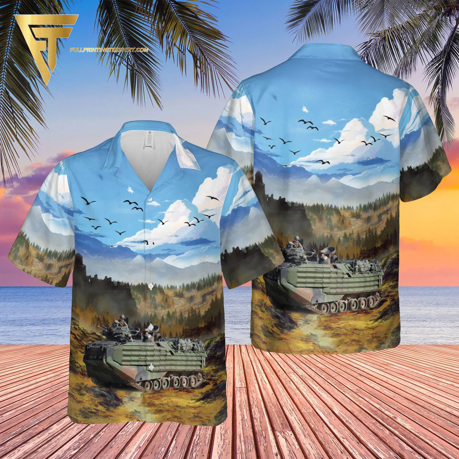 Nashville Predators All Over Print Hawaiian Shirt And Beach Shorts