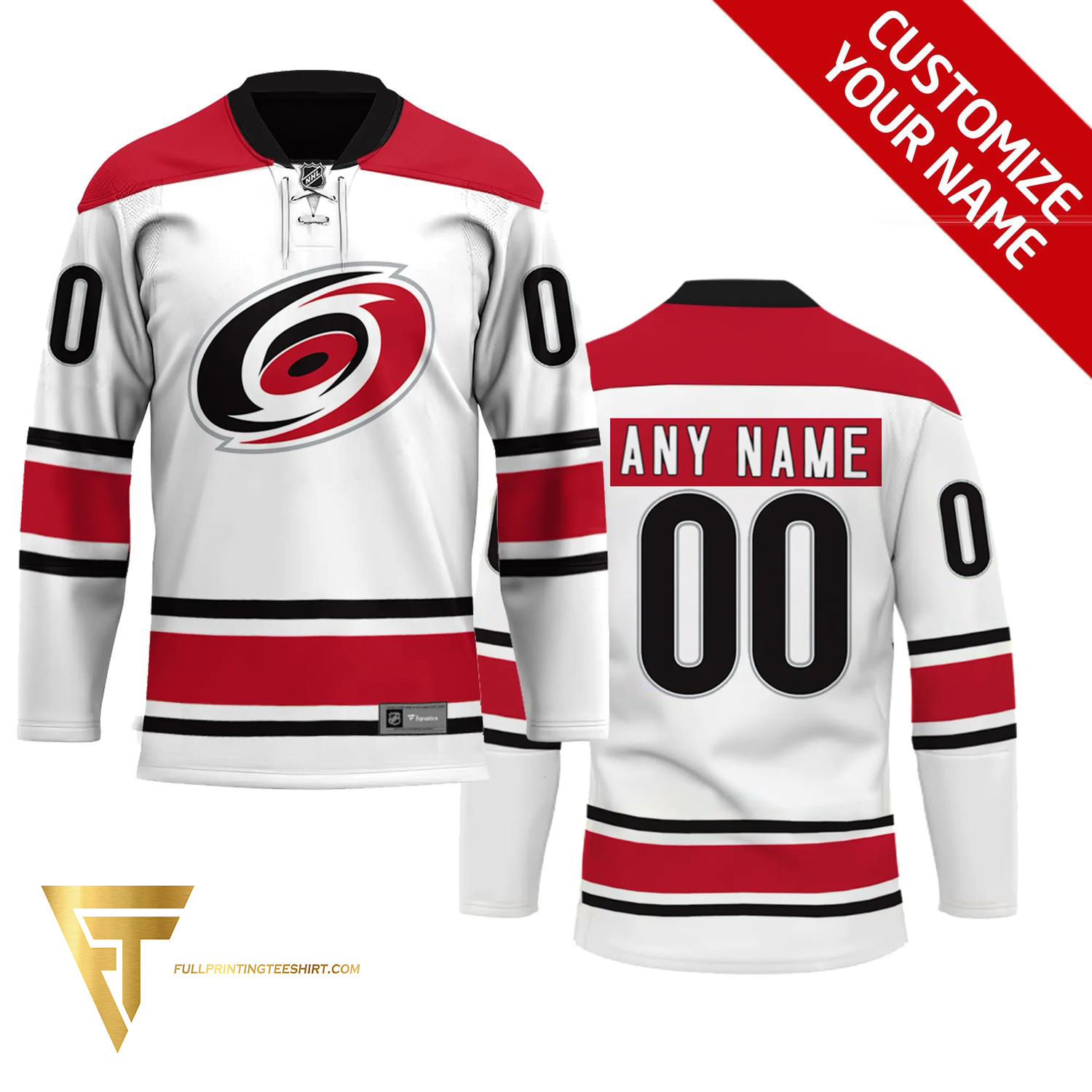 Top-selling item] Custom NHL Carolina Hurricanes Red Version