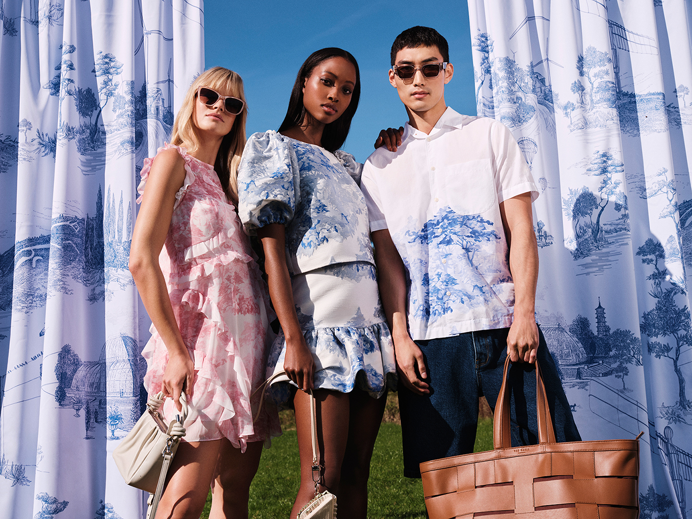 Ted baker spring summer 2022 britain's golden heritage in the green steppe