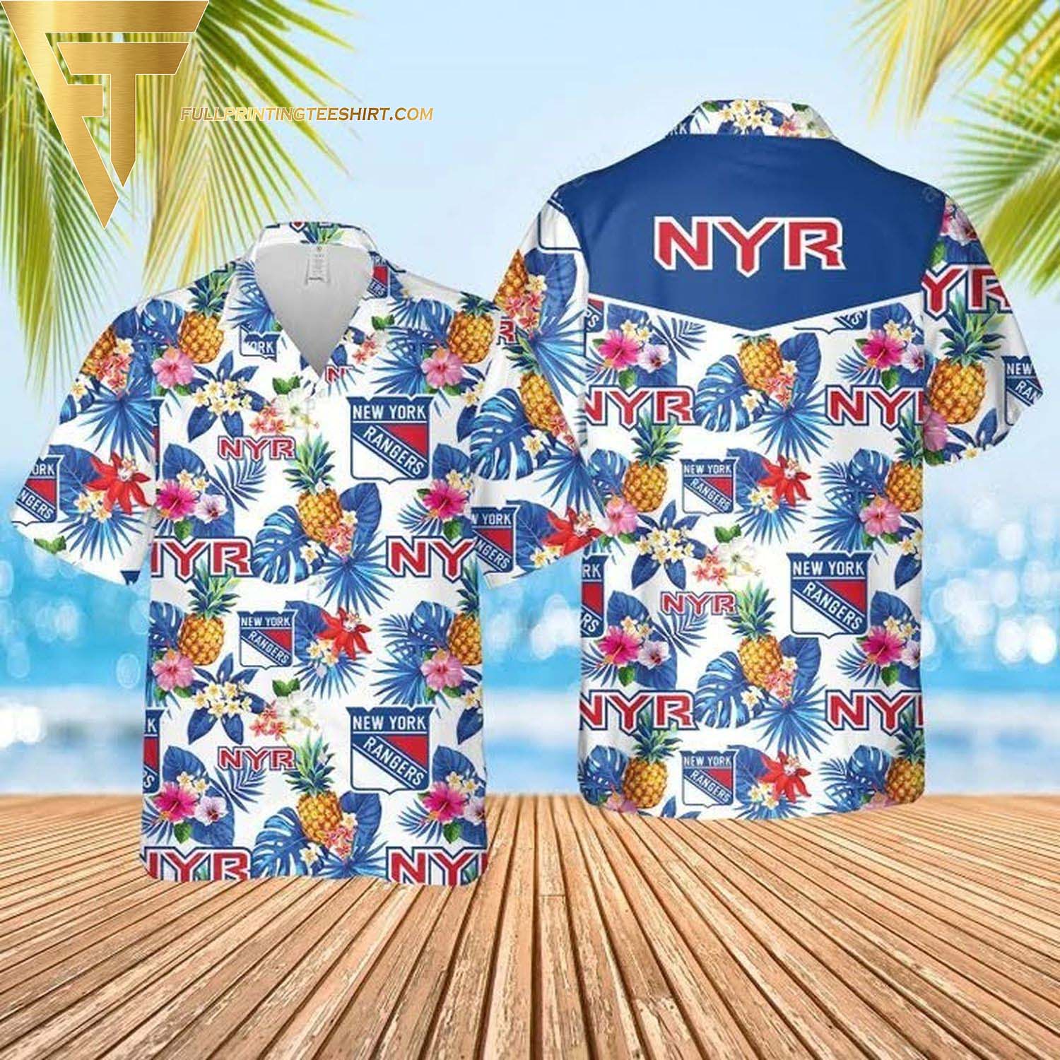 Rangers F.C Aloha Hawaiian Shirt And Short