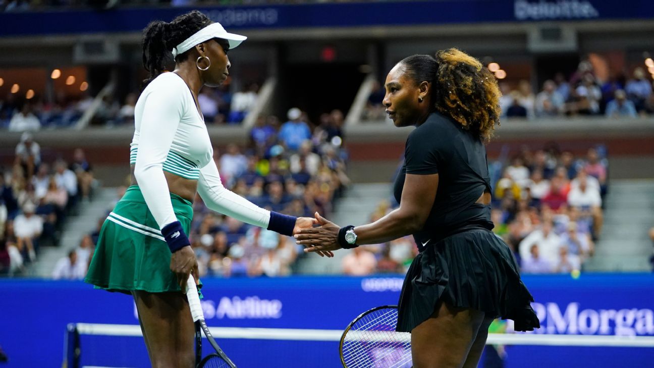 Venus and Serena Williams' withdrawal from the doubles competition at the US Open in 2022 signalling the end of one of tennis' most powerful teams