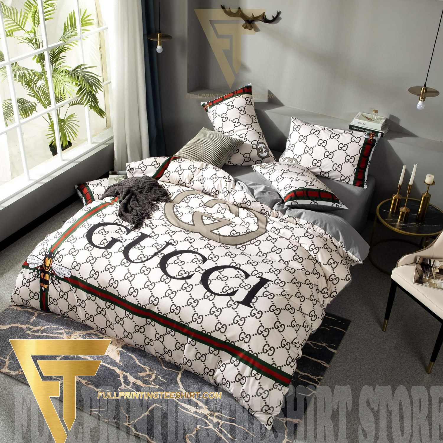 Top-selling item] Gucci Type 187 Luxury Brand Home Decor Duvet Cover Bedroom  Sets