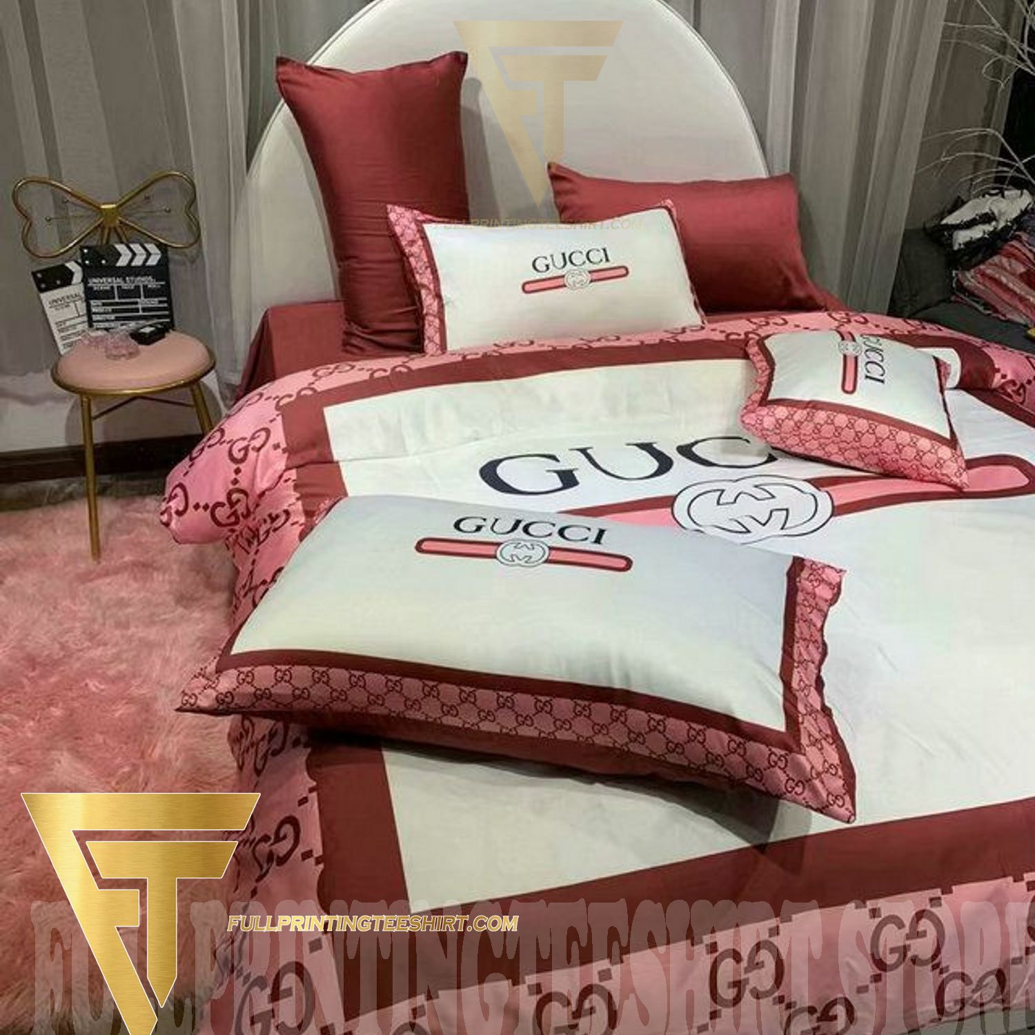 Top-selling item] Gucci Type 74 Luxury Brand Home Decor Duvet Cover Bedroom  Sets