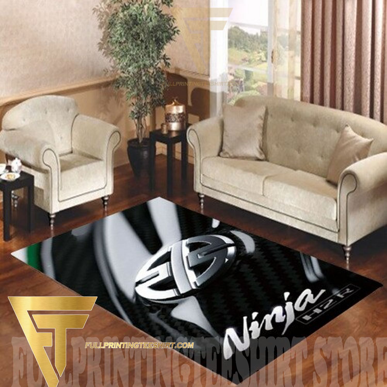 Top-selling Item] KAWASAKI NINJA H2R Home Decor Living Room Carpet Rugs