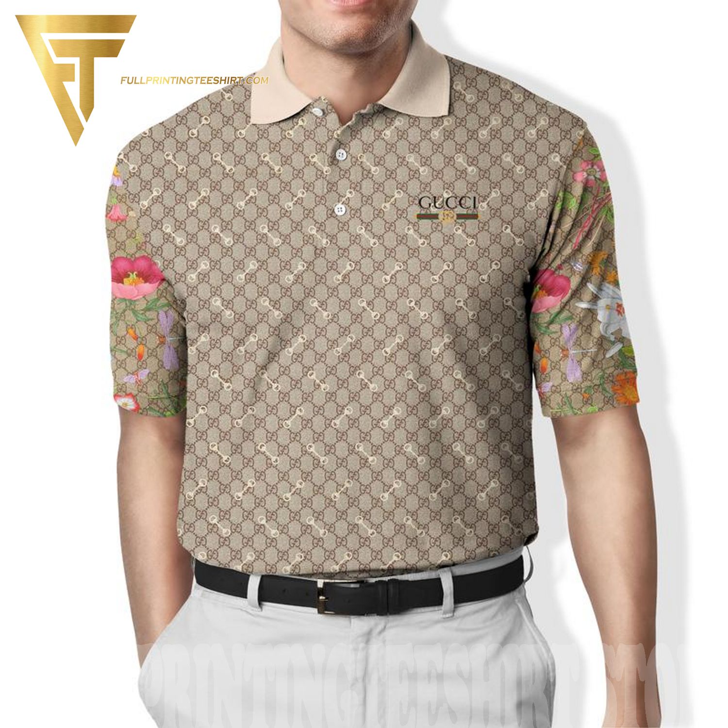 Top-selling Item] Gucci Logo Pattern New Fashion Polo Shirt