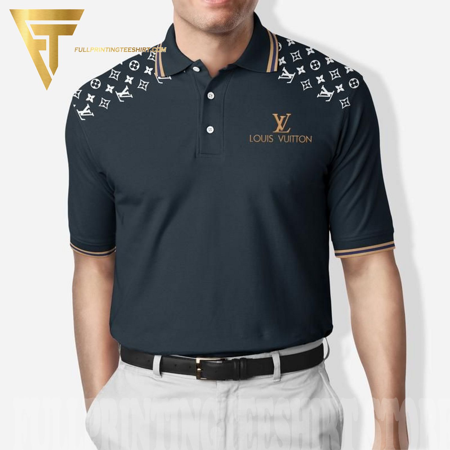Stijgen Leonardoda Vertrappen Top-selling Item] Louis Vuitton Monogram Classic Street Style All Over  Print Polo Shirt