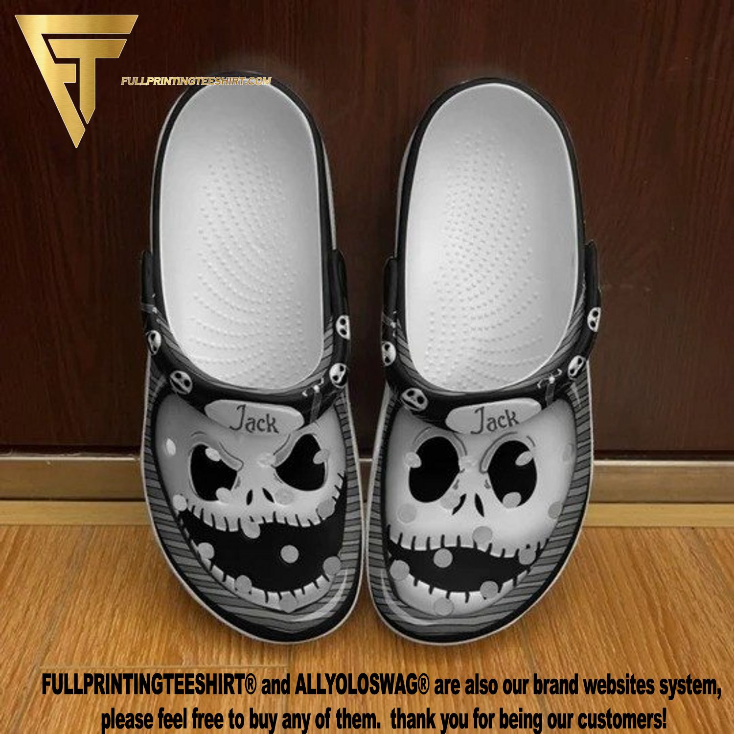 Top-selling Item] The Nightmare Before Christmas Movie Rubber Crocs Unisex  Crocband Clogs