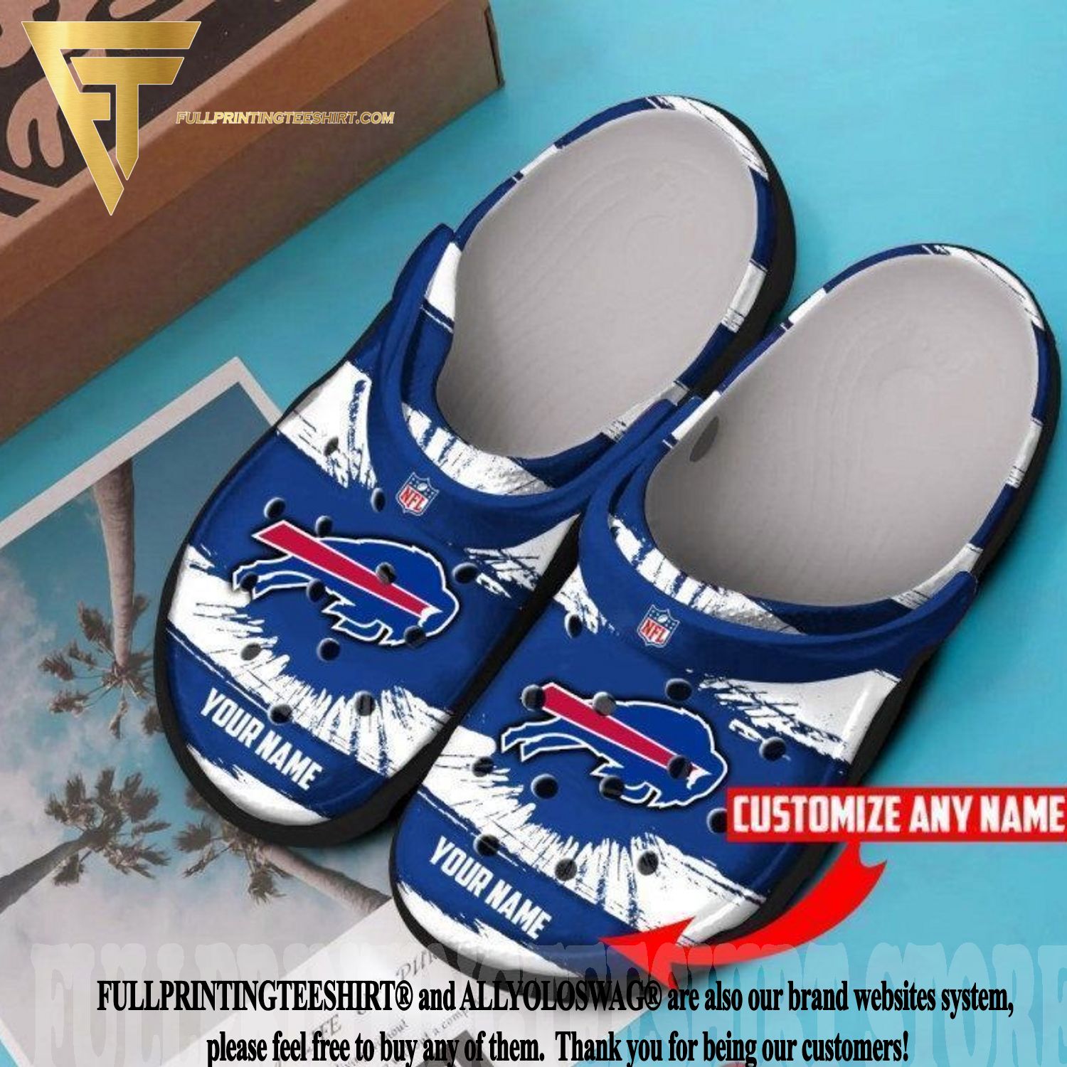 Top-selling Item] Custom name Buffalo Bills Gifts For fan 3 Crocs