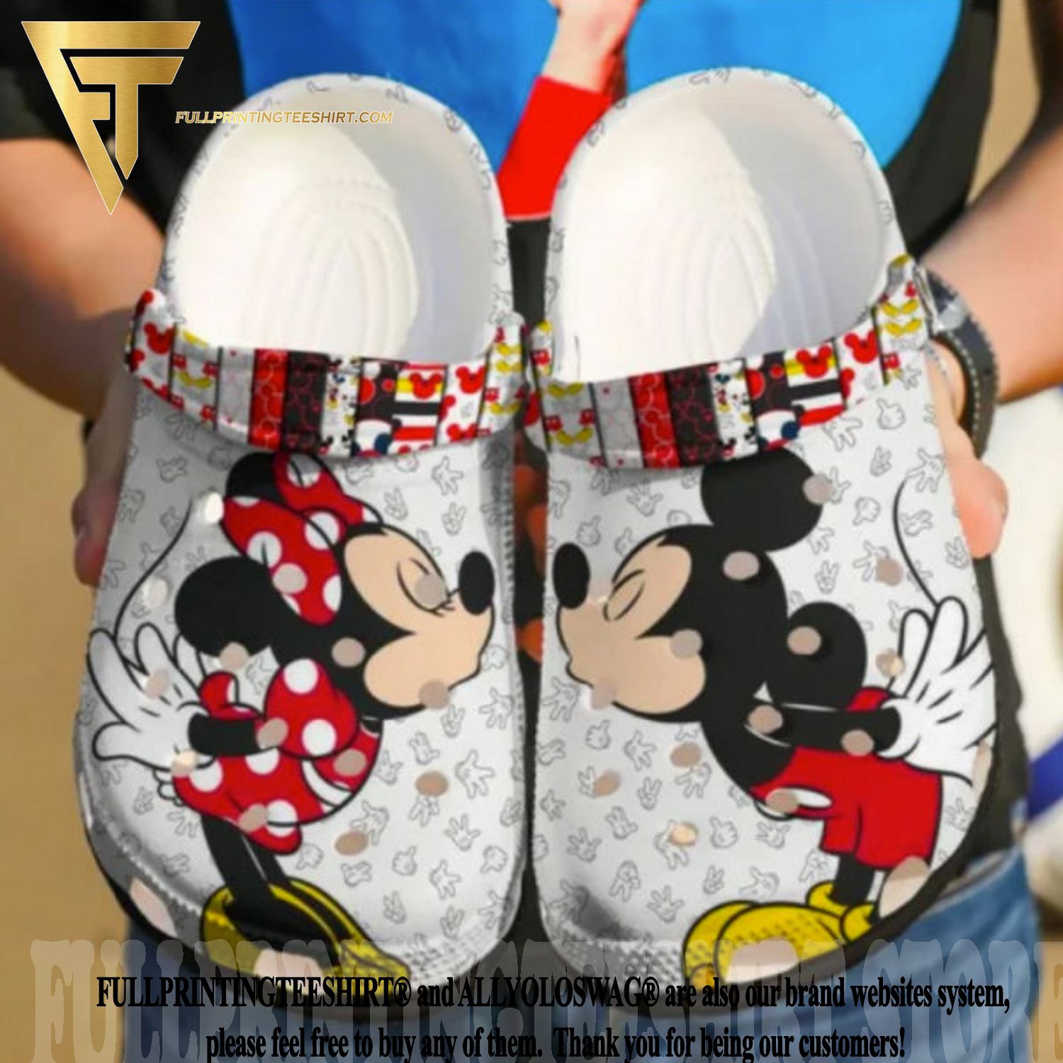 Top-selling Item] Mickey Mouse And Minnie Mouse Crocs Clog Shoes