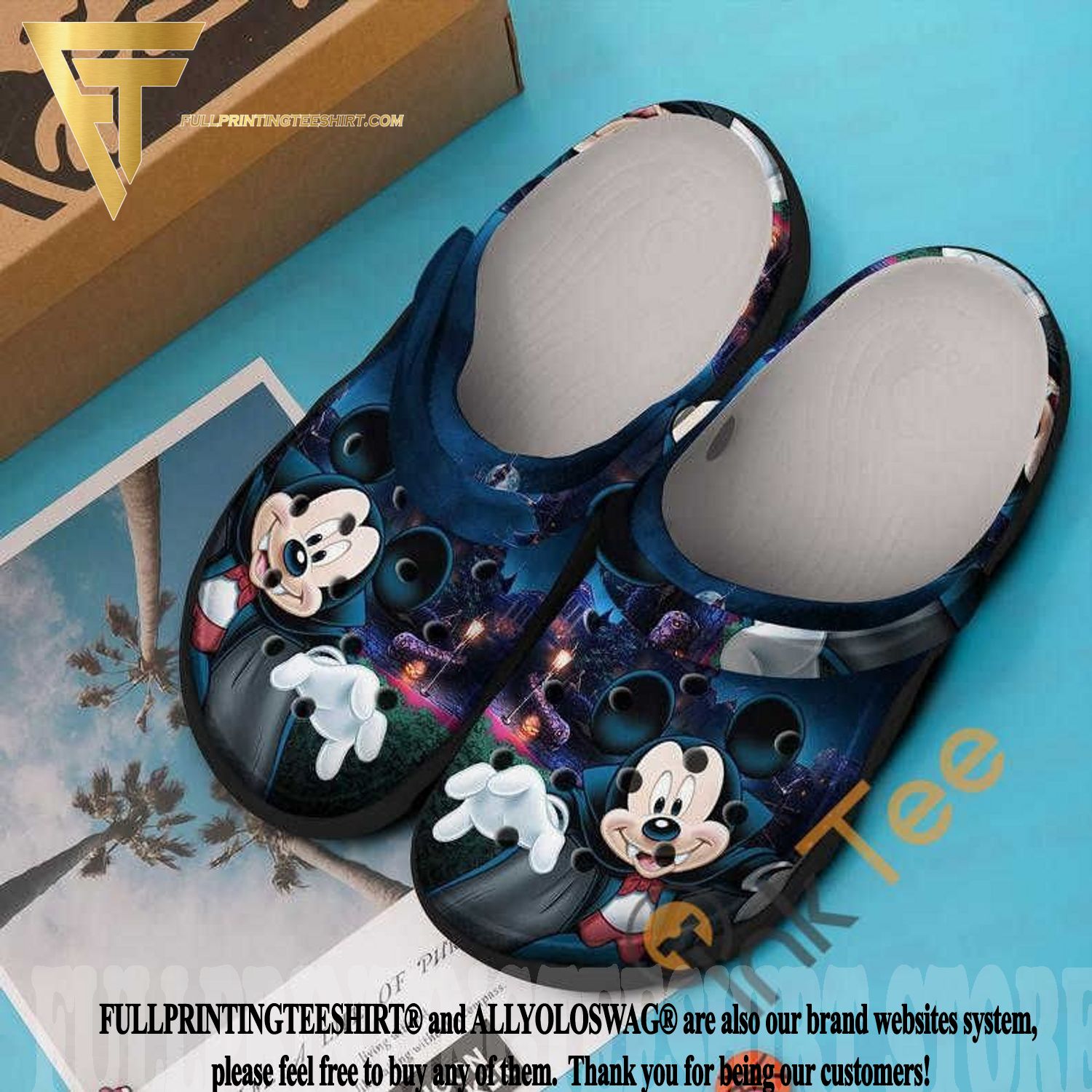Top-selling Item] Mickey Mouse Vampire Halloween Cosplay Crocs Clog Shoes