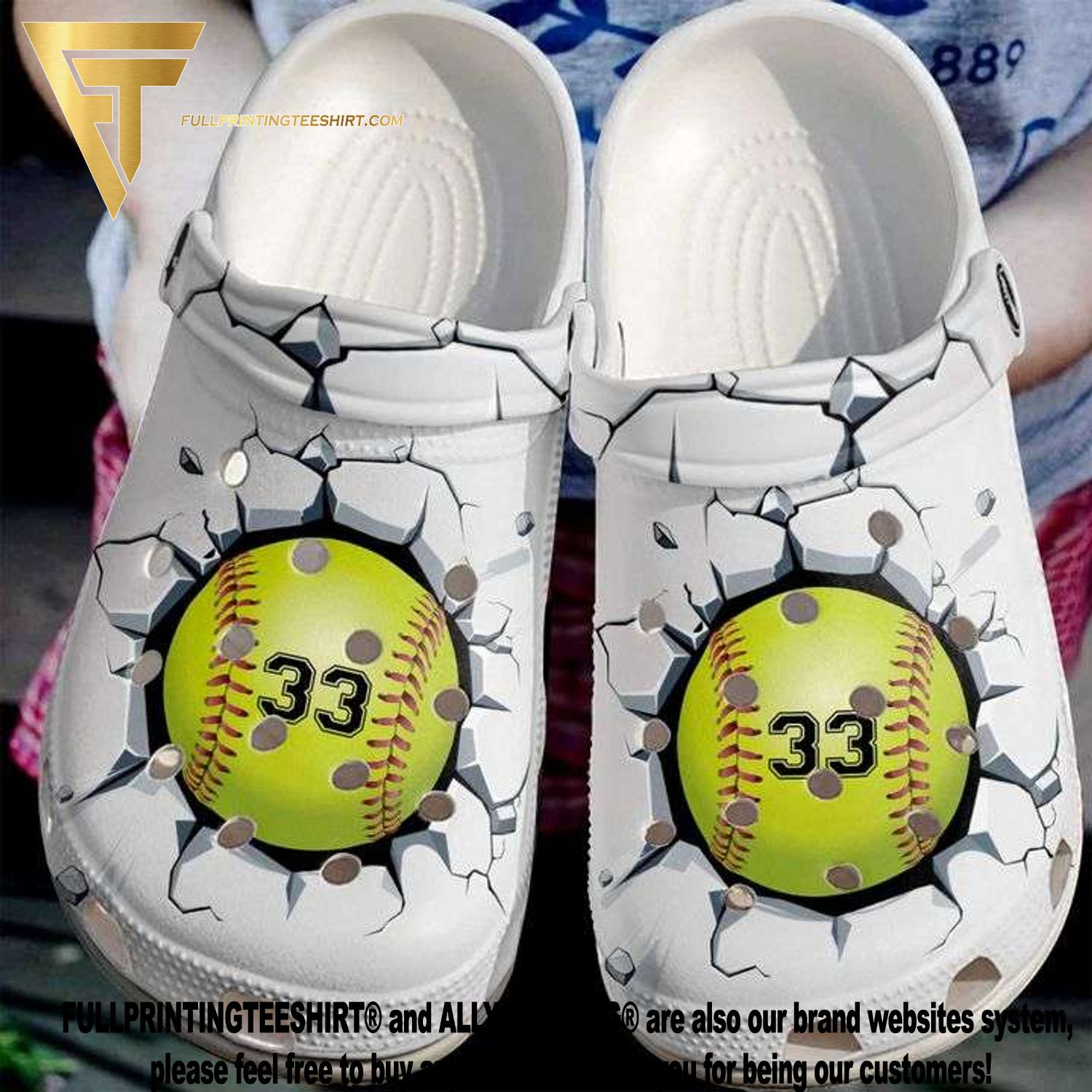 Top-selling Item] Baseball croc number custom Crocs Unisex Crocband Clogs