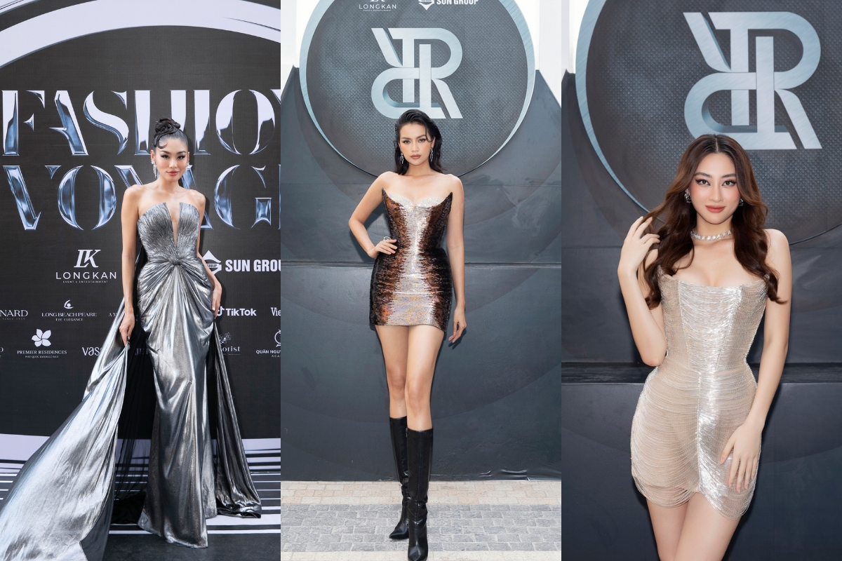 Who took the spotlight at the fashion voyage 5 red carpet?