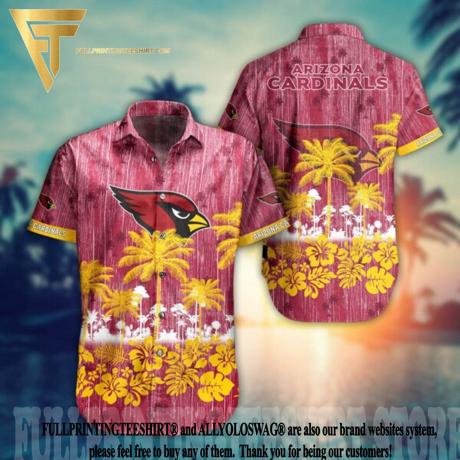Top-selling Item] Arizona Cardinals Summer 3D Hawaiian Shirt