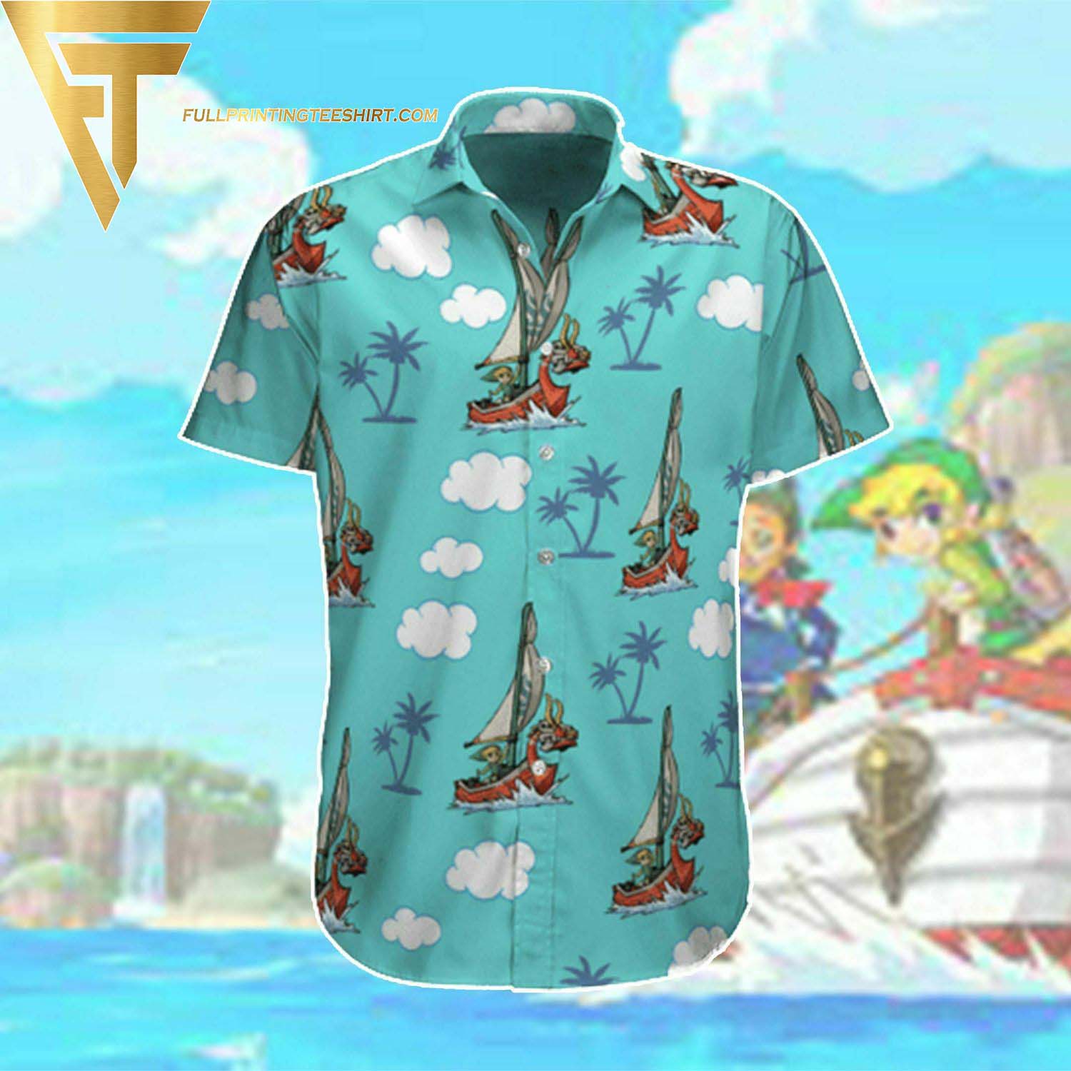 Description of nintendo zelda shirt and zelda hawaiian shirt