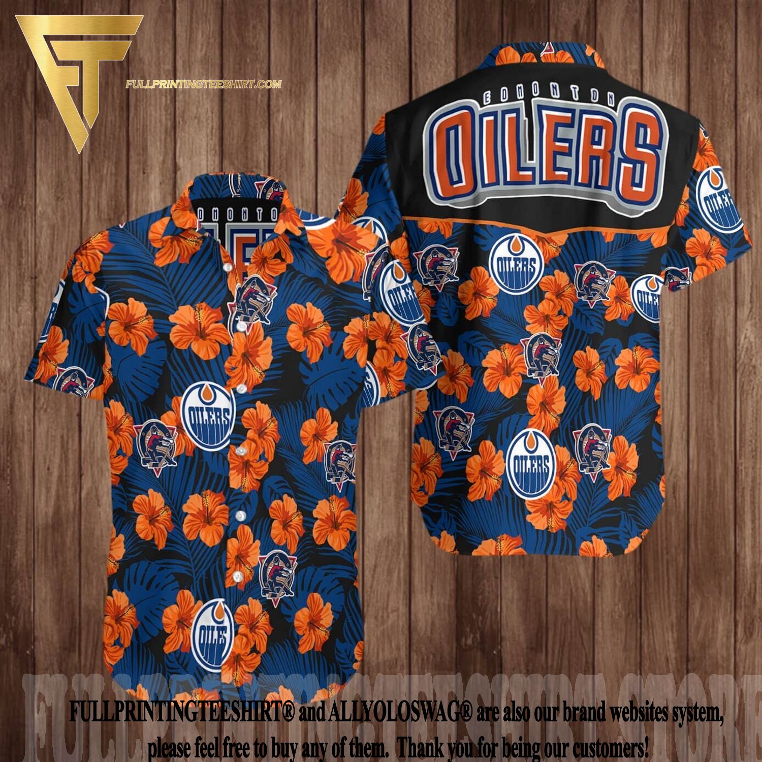 NHL Edmonton Oilers Baseball Customized Jersey