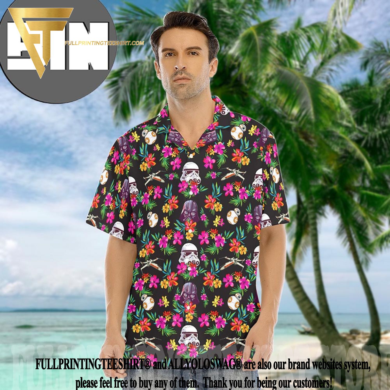 Top-selling Item] Vintage Star Wars Tropical Aloha Shirt For Men Women  Hawaiian Shirt