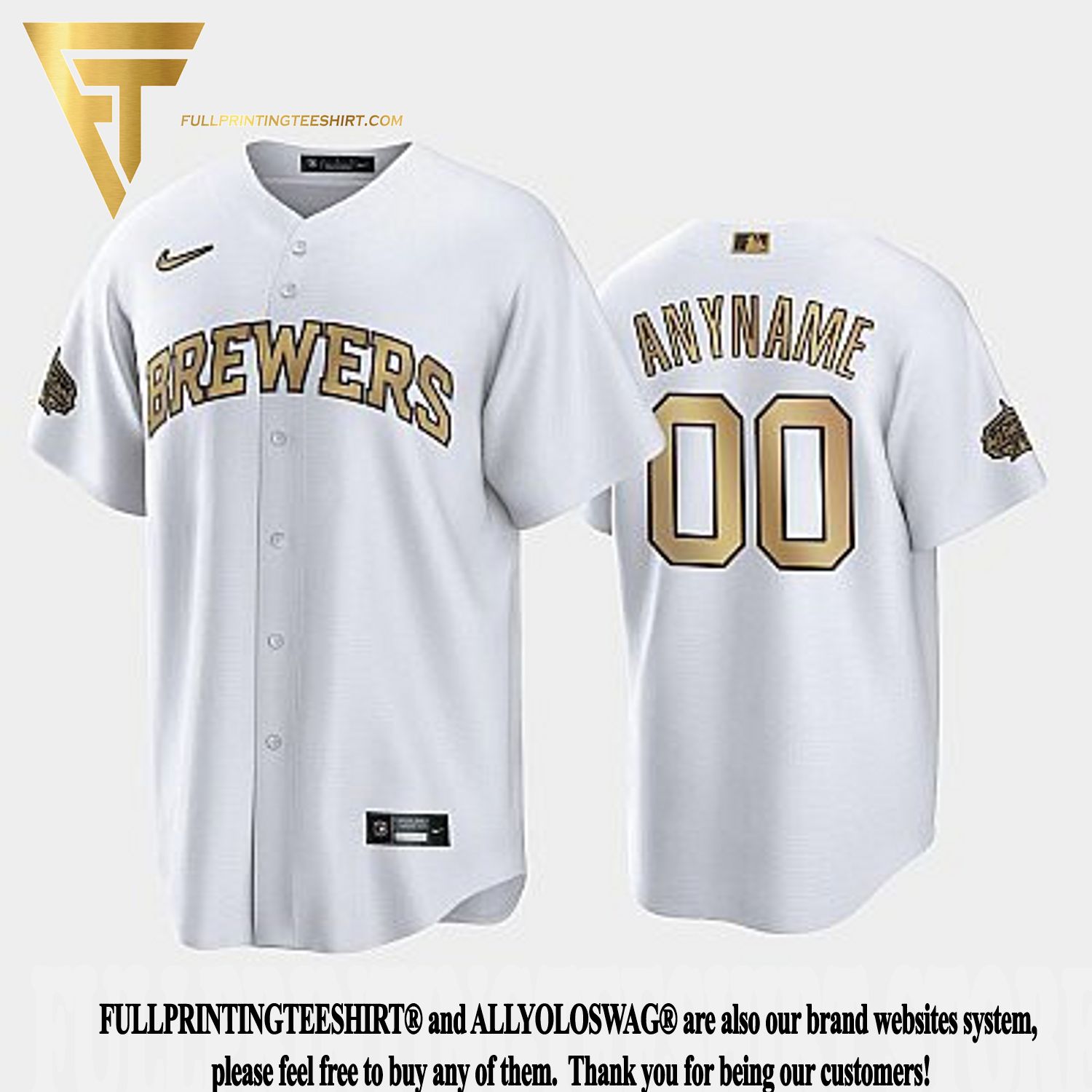 Top-selling Item] 2022-23 All-Star Game NL Milwaukee Brewers White