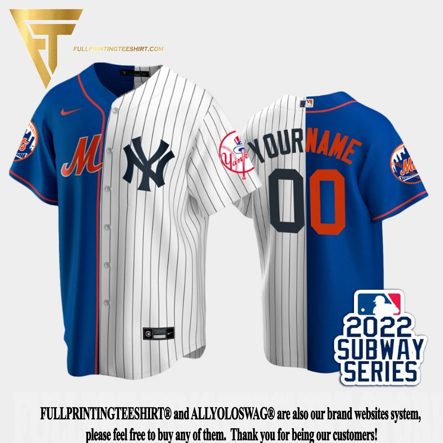 Top-selling Item] 2022-23 Subway Series New York Mets 00 Custom