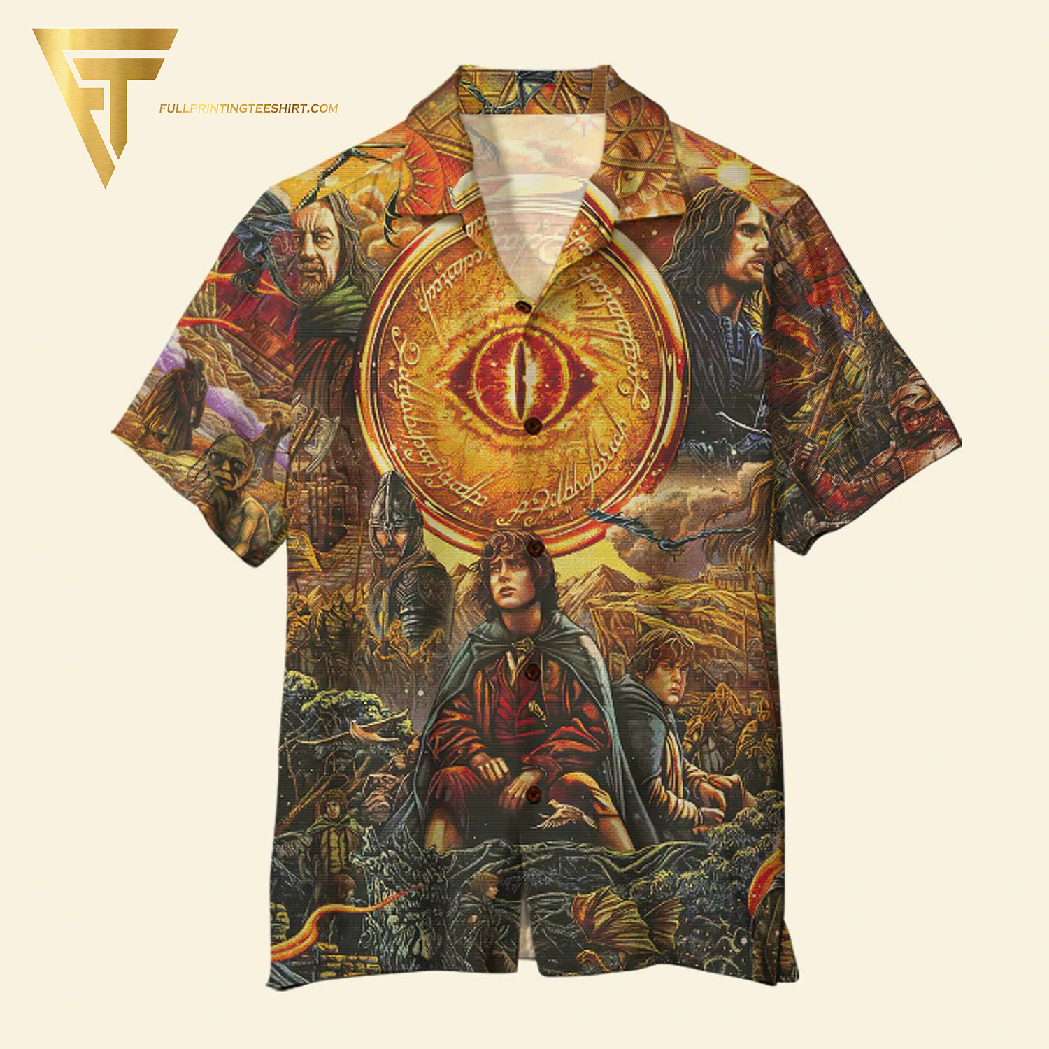 Fantastical Fusions: Exploring the World of Lord of the Rings in Wes Anderson's Vision and the Iconic Lord of the Rings Hawaiian Shirt