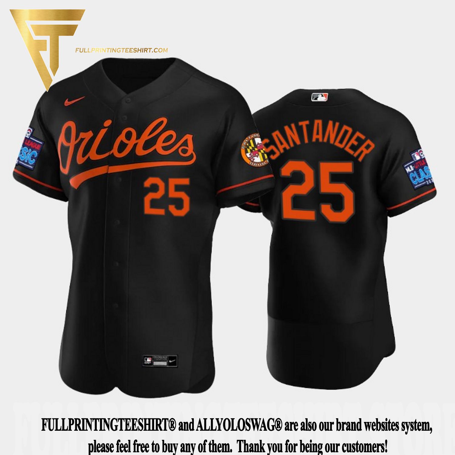 Top-selling Item] Anthony Santander 25 Little League Classic 2022