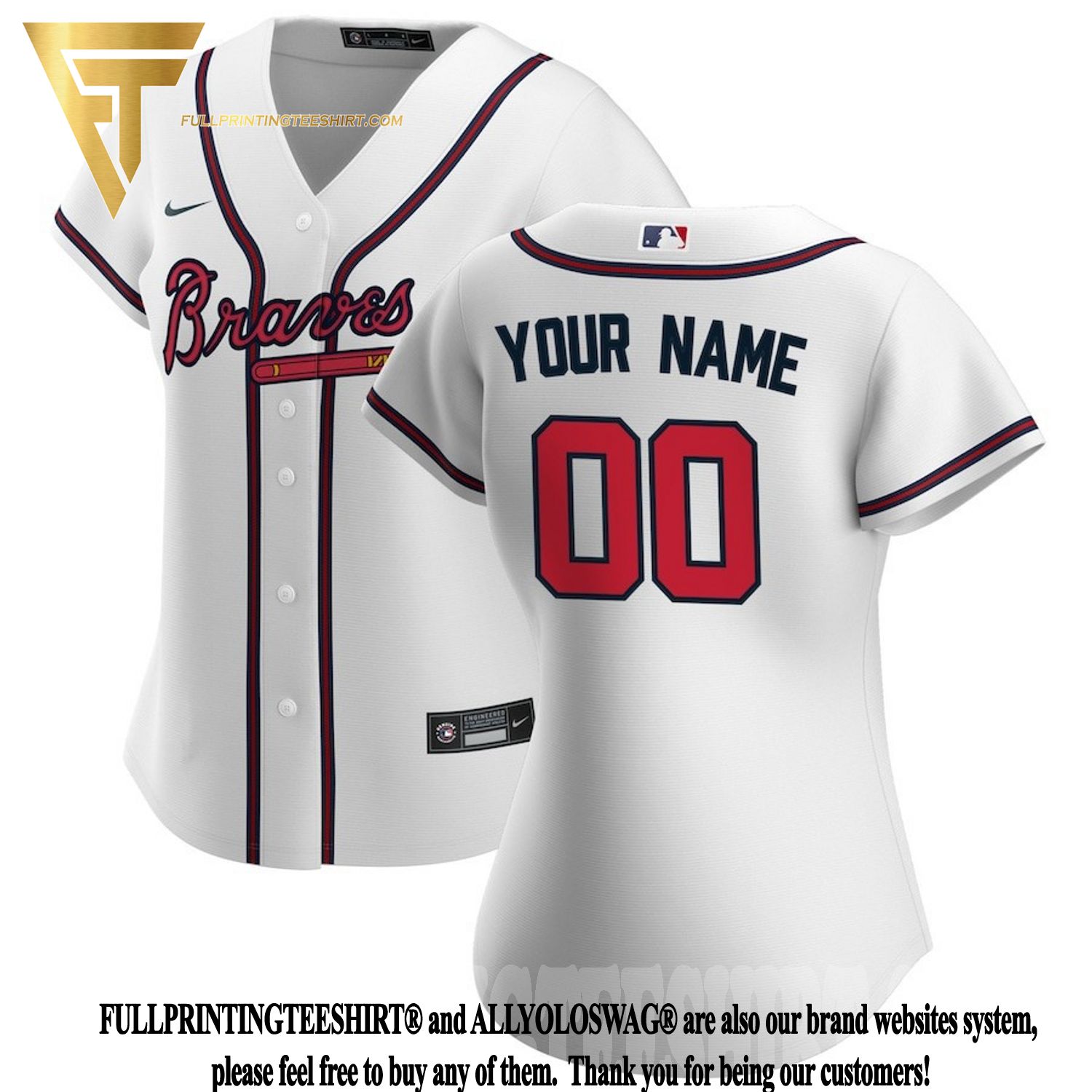 Atlanta Braves MLB Jerseys - Custom Cooperstown Baseball Throwback