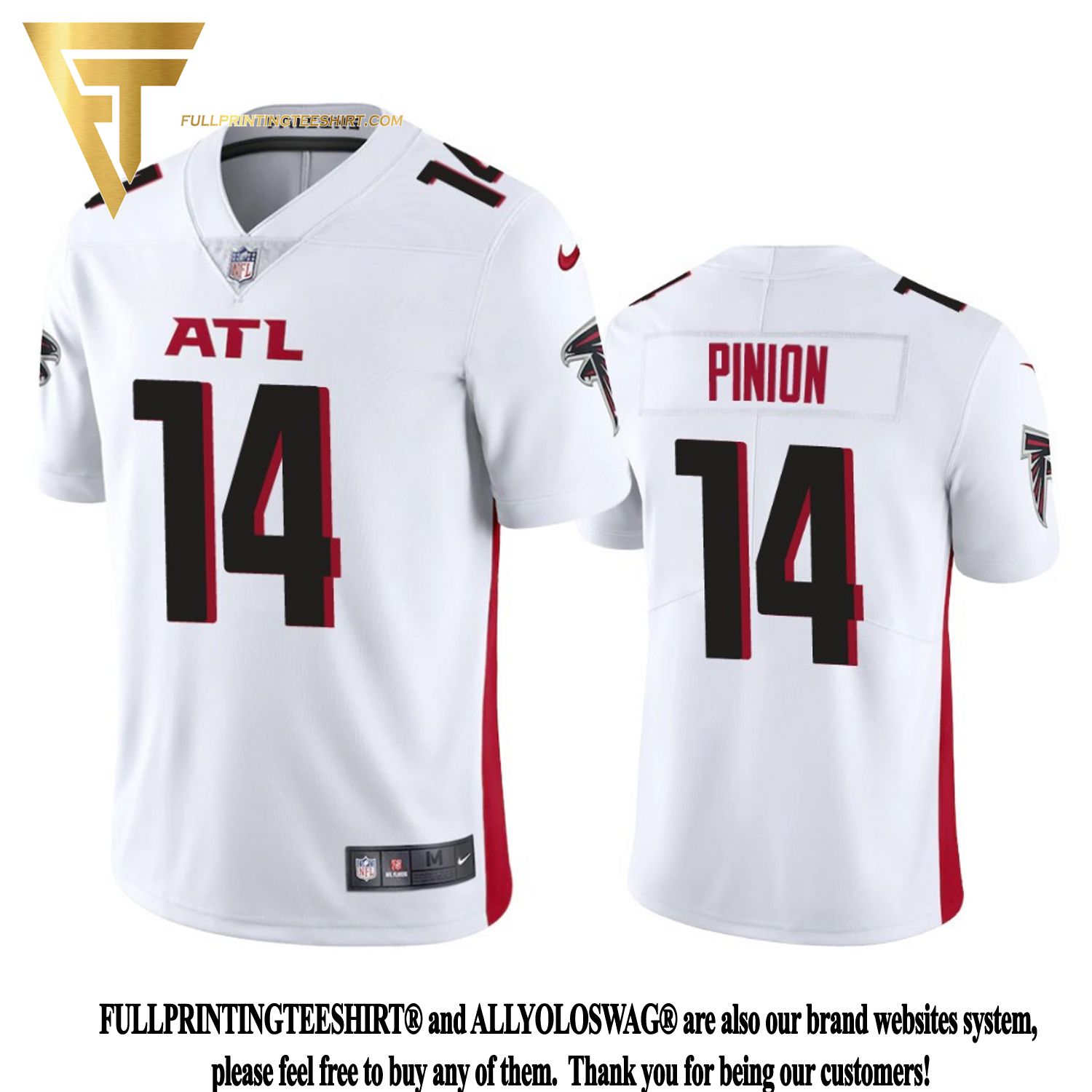 Top-selling Item] Atlanta Falcons Pinion 14 White Vapor Limited 3D