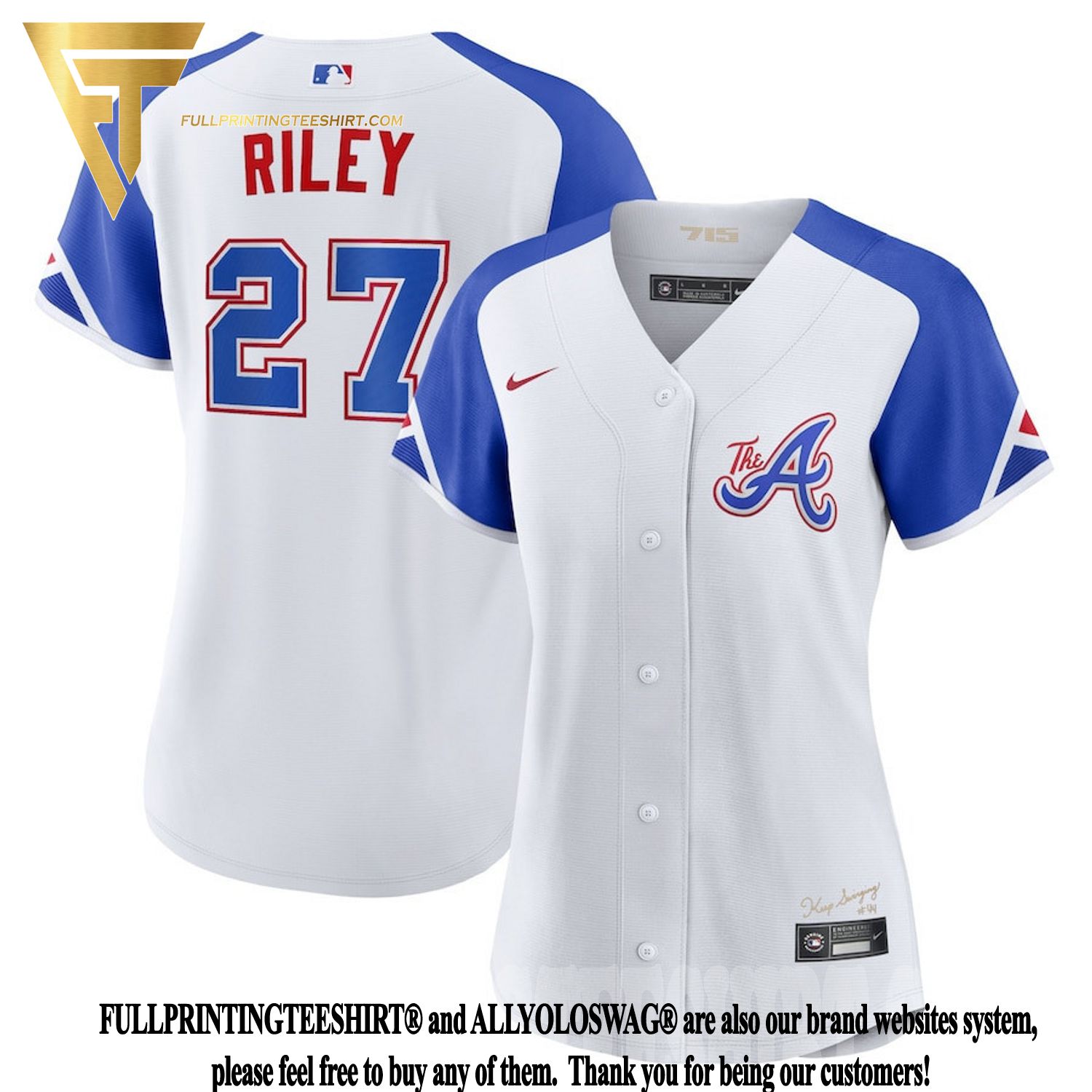 Top-selling Item] Austin Riley 27 Atlanta Braves 2023 City Connect WoMen -  White