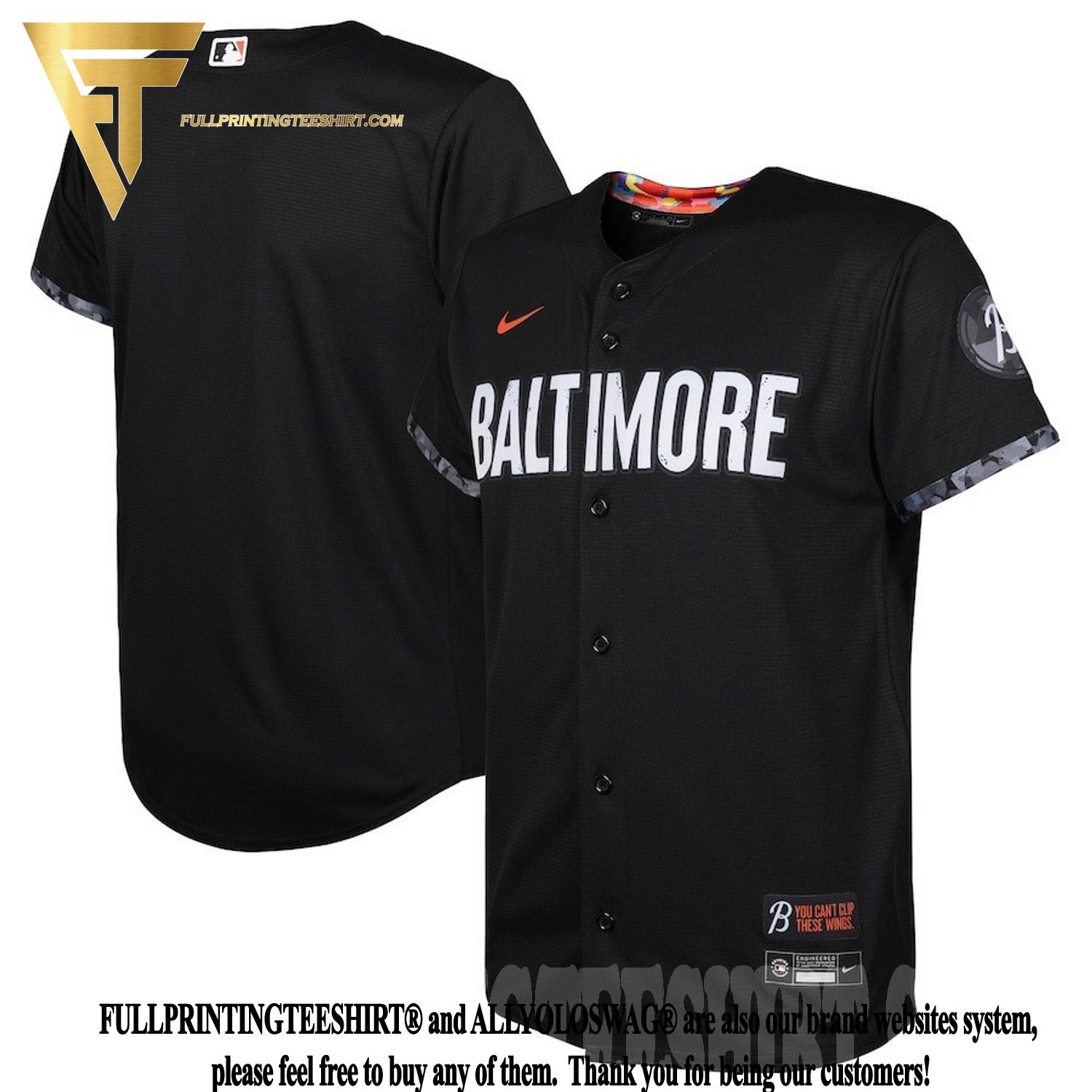 Top-selling Item] Baltimore Orioles Youth 2023 City Connect 3D