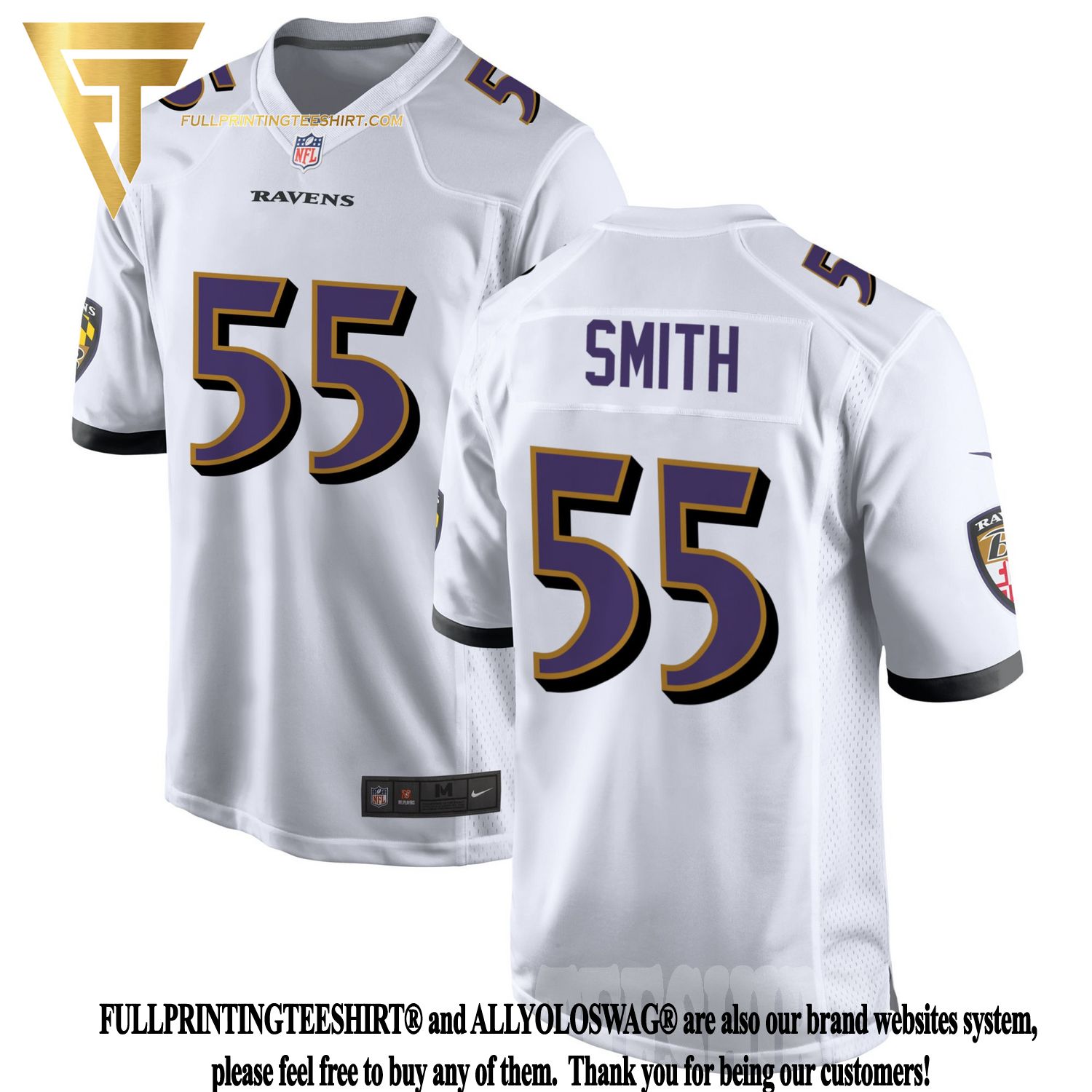 Top-selling Item] Baltimore Ravens Za'Darius Smith 55 Game 3D