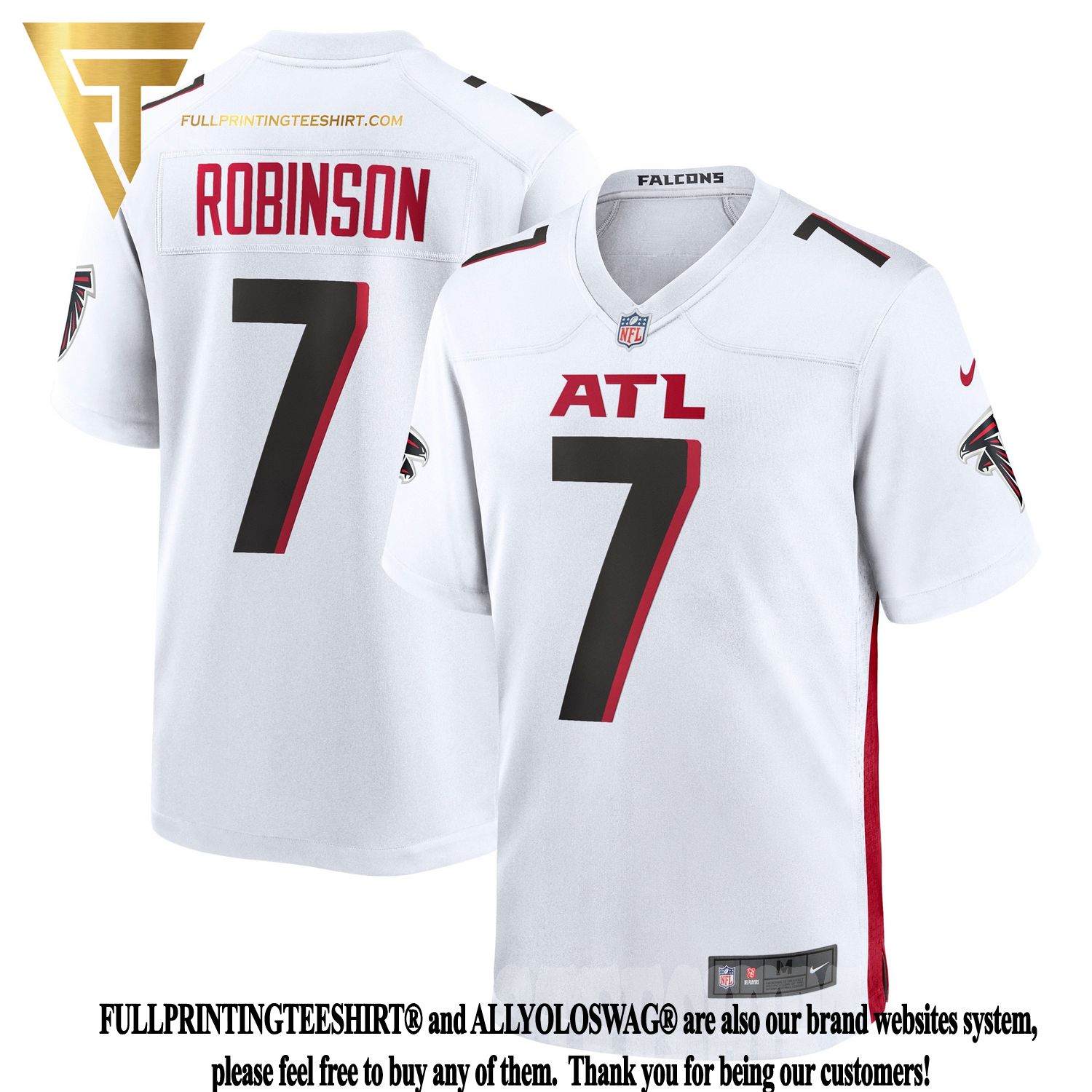 Top-selling Item] Bijan Robinson Atlanta Falcons 2023 NFL Draft