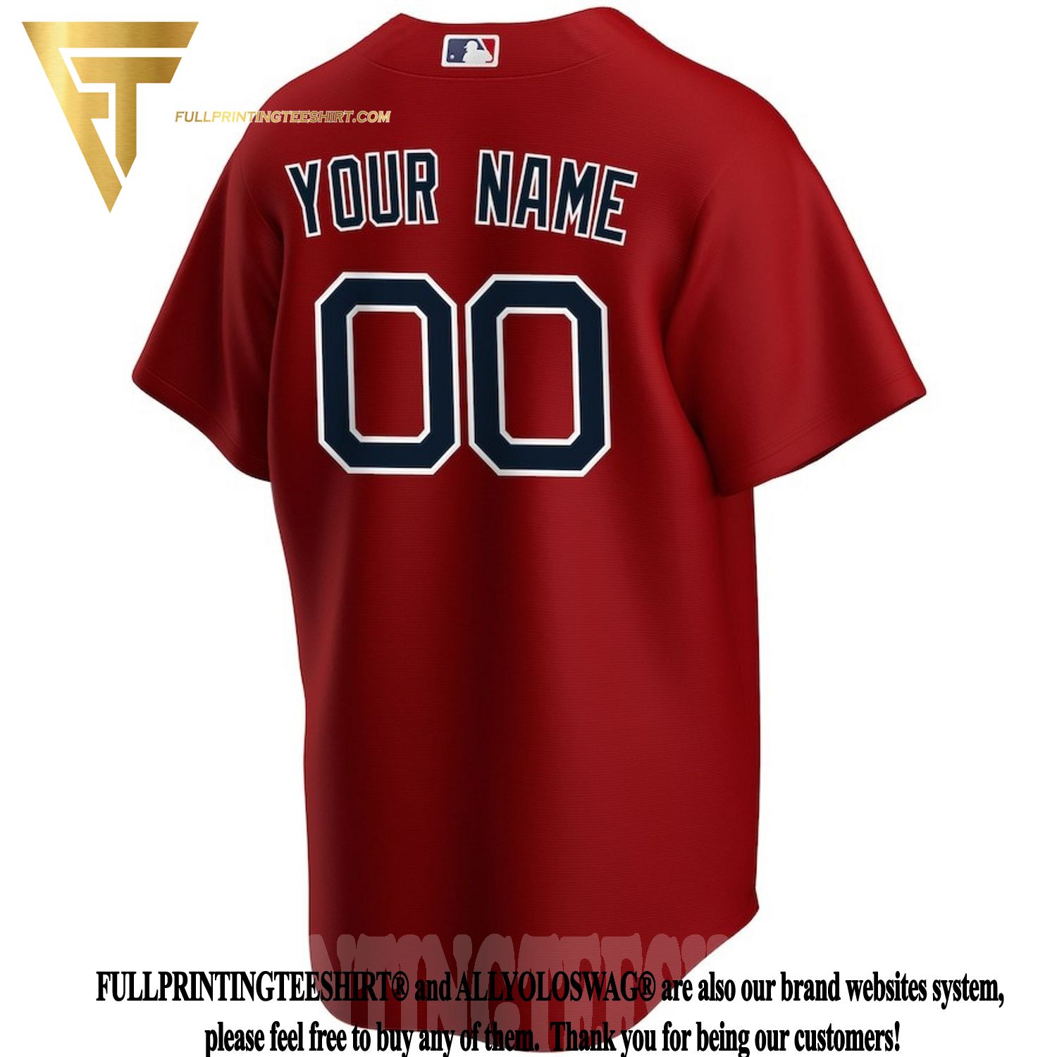 Top-selling Item] Boston Red Sox Alternate Custom Men - Red