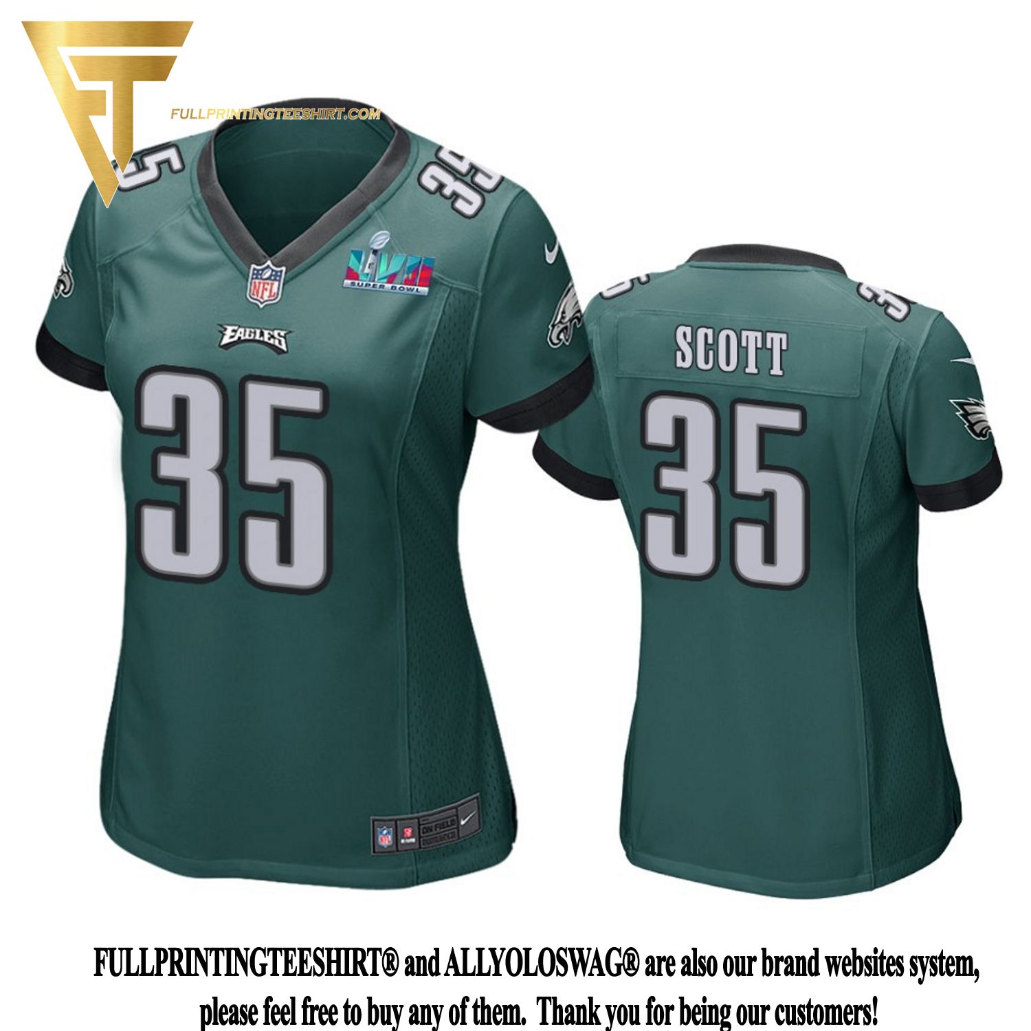 Top-selling Item] Boston Scott 35 Philadelphia Eagles Super Bowl