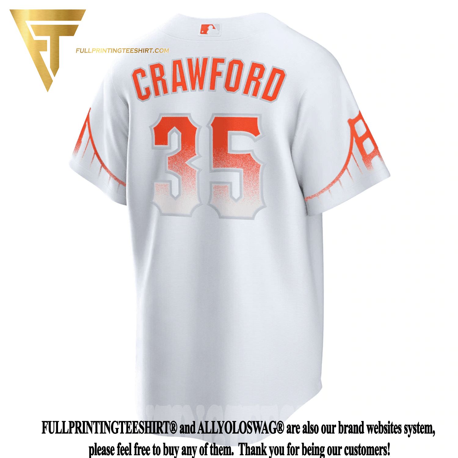 Men's San Francisco Giants Brandon Crawford Nike White City